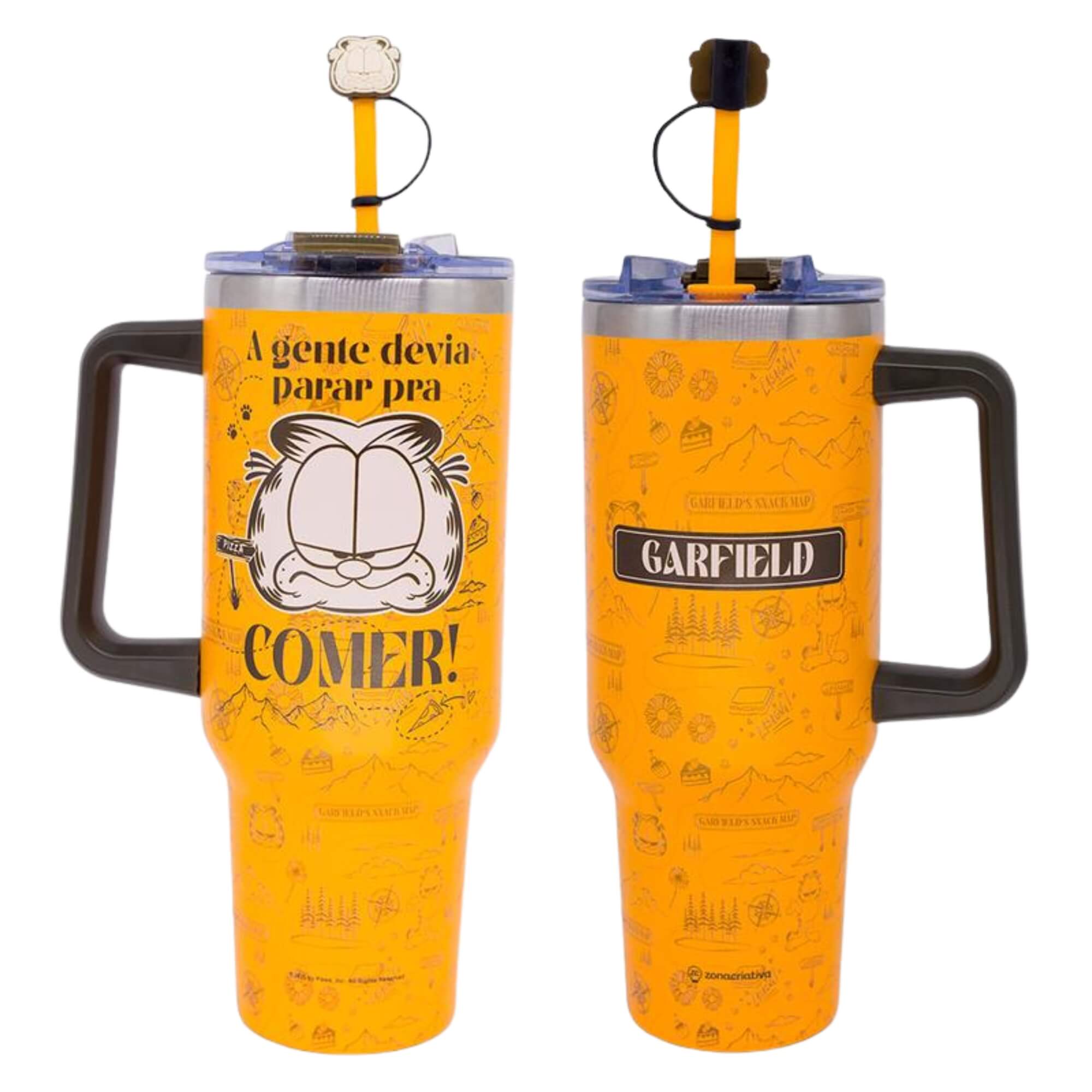 Canecão Tumbler com Pingente 1,15LT Garfield Zona Criativa - 10026688