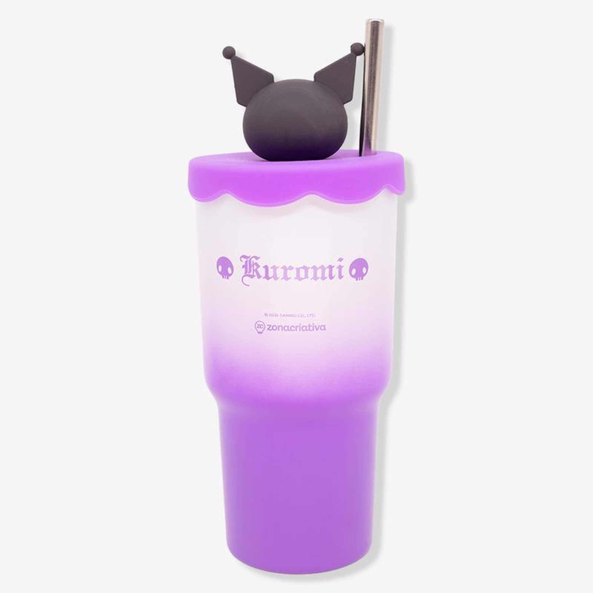 Copo Topper Kuromi 600ml Zona Criativa - 10026738