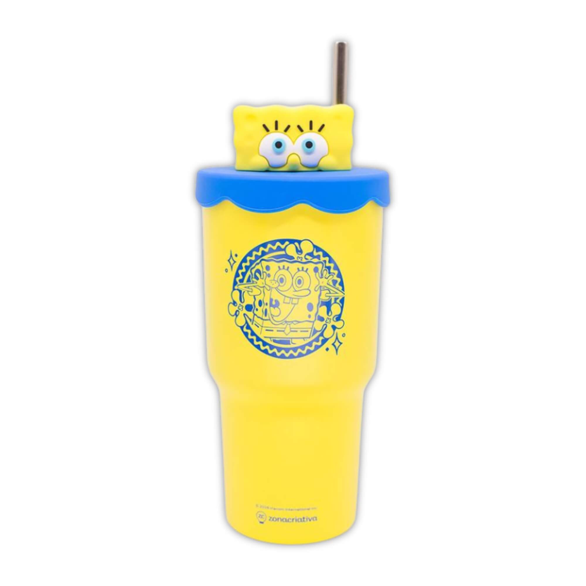 Copo Topper Bob Esponja 600ml Zona Criativa - 10026730