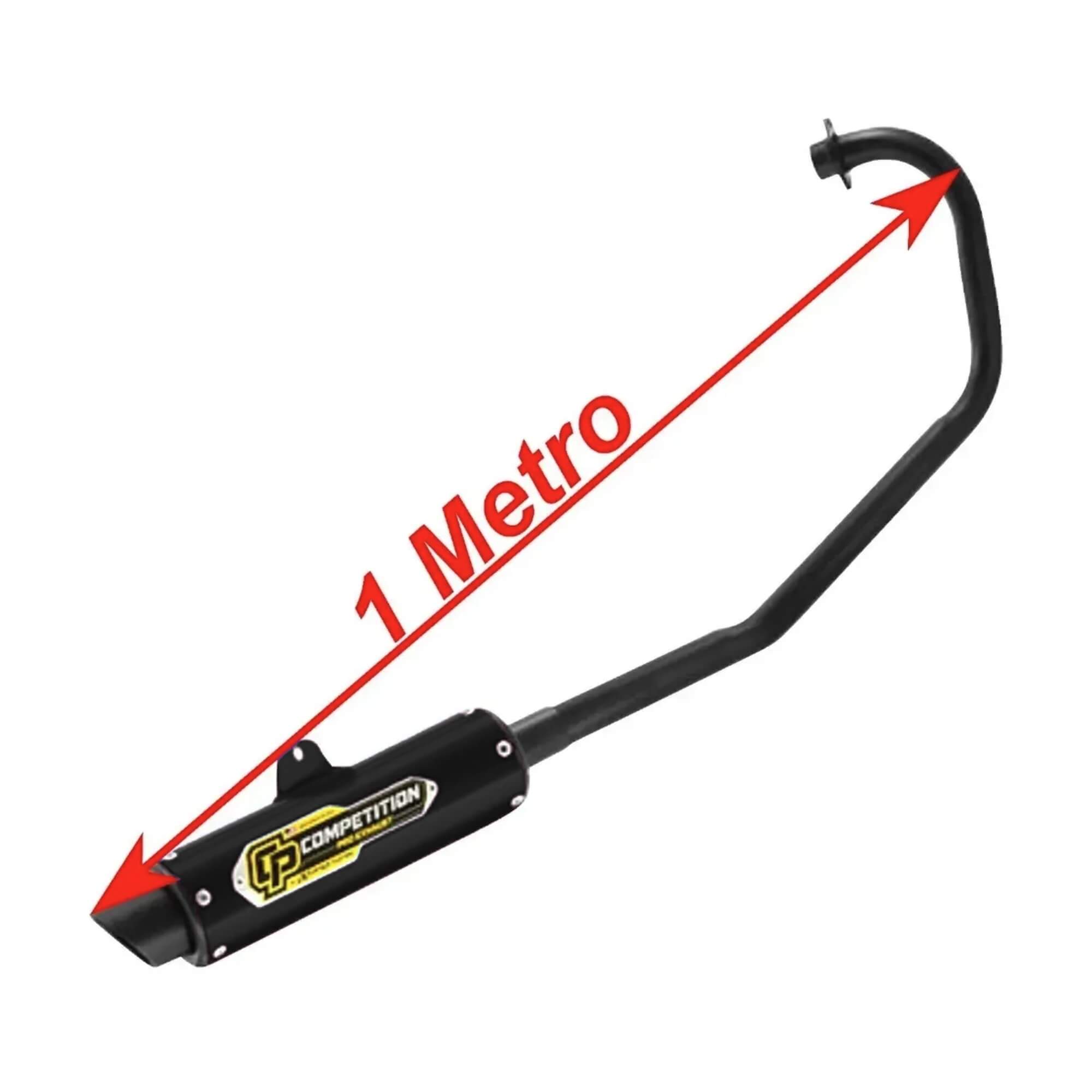Escapamento Competition compatível c/ Fan e Start 160 2015/2024 cor Preto Pro Tork - ES-852HAZ