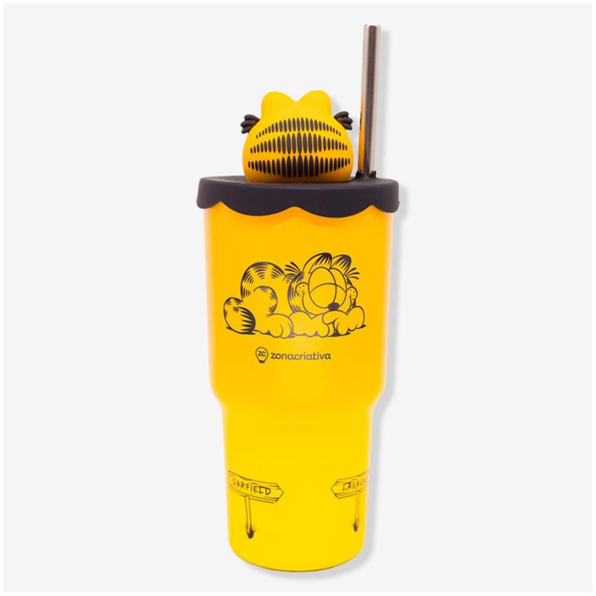Copo Topper Garfield 600ml Zona Criativa - 10026727