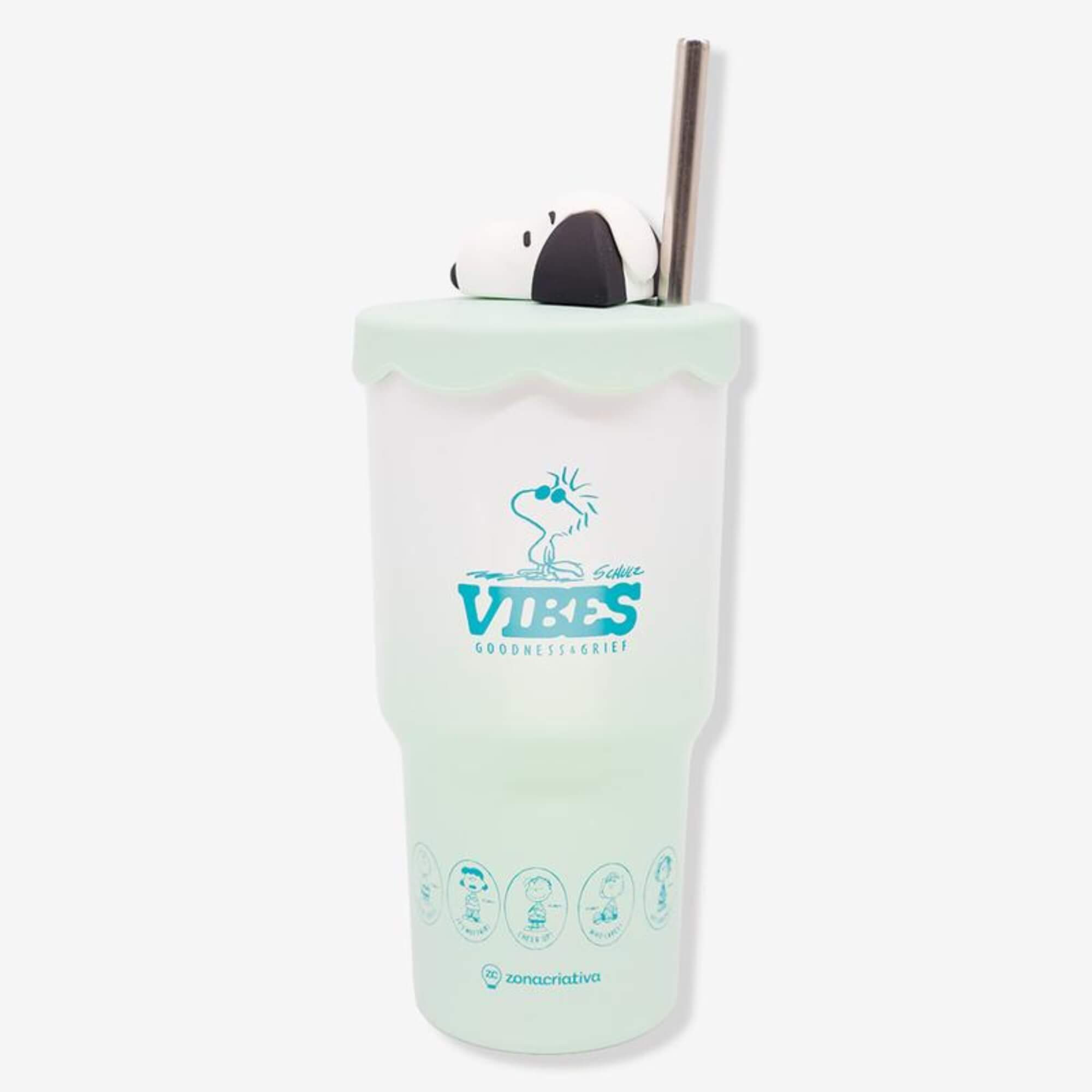 Copo Topper Snoopy 600ml Zona Criativa - 10026731