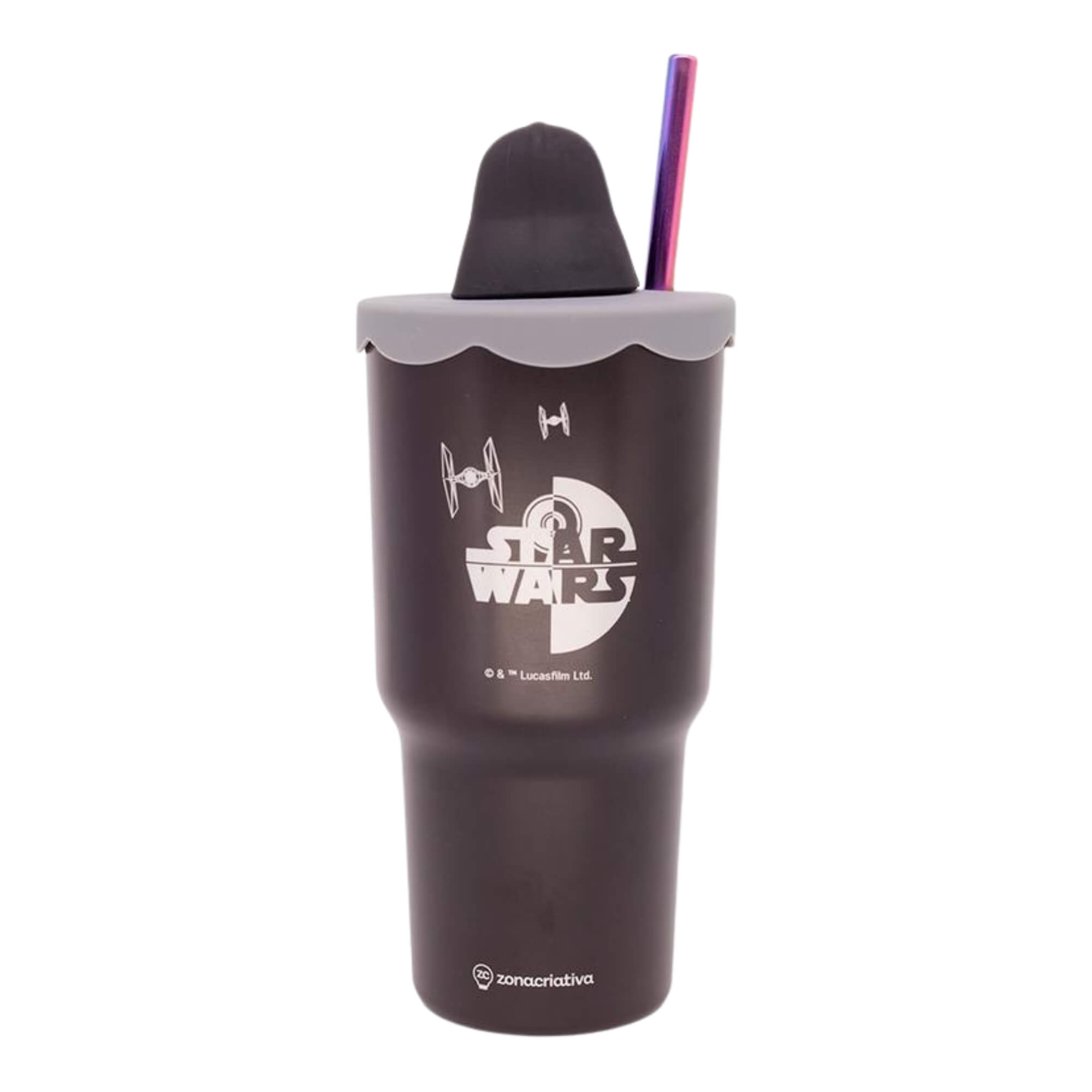 Copo Topper Darth Vader 600ml Zona Criativa - 10026729
