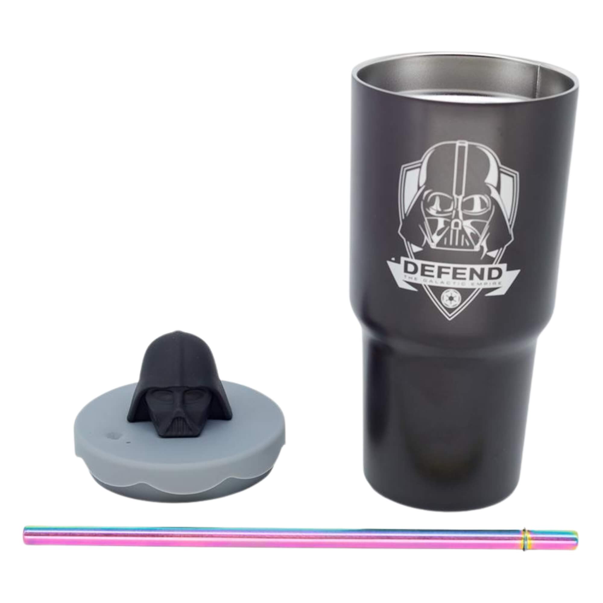 Copo Topper Darth Vader 600ml Zona Criativa - 10026729