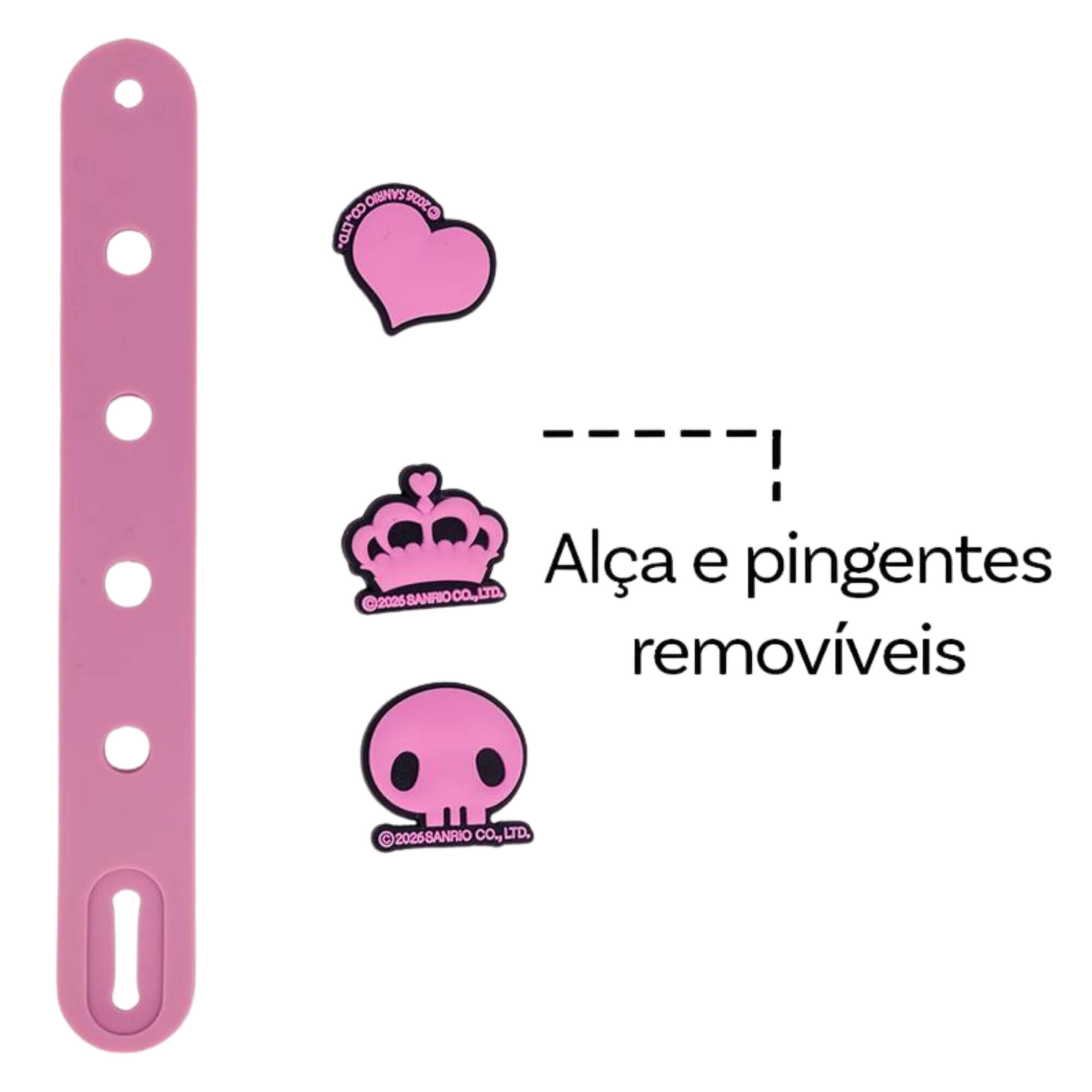 Copo Charms 600ml Kuromi Tatto Zona Criativa - 10026927
