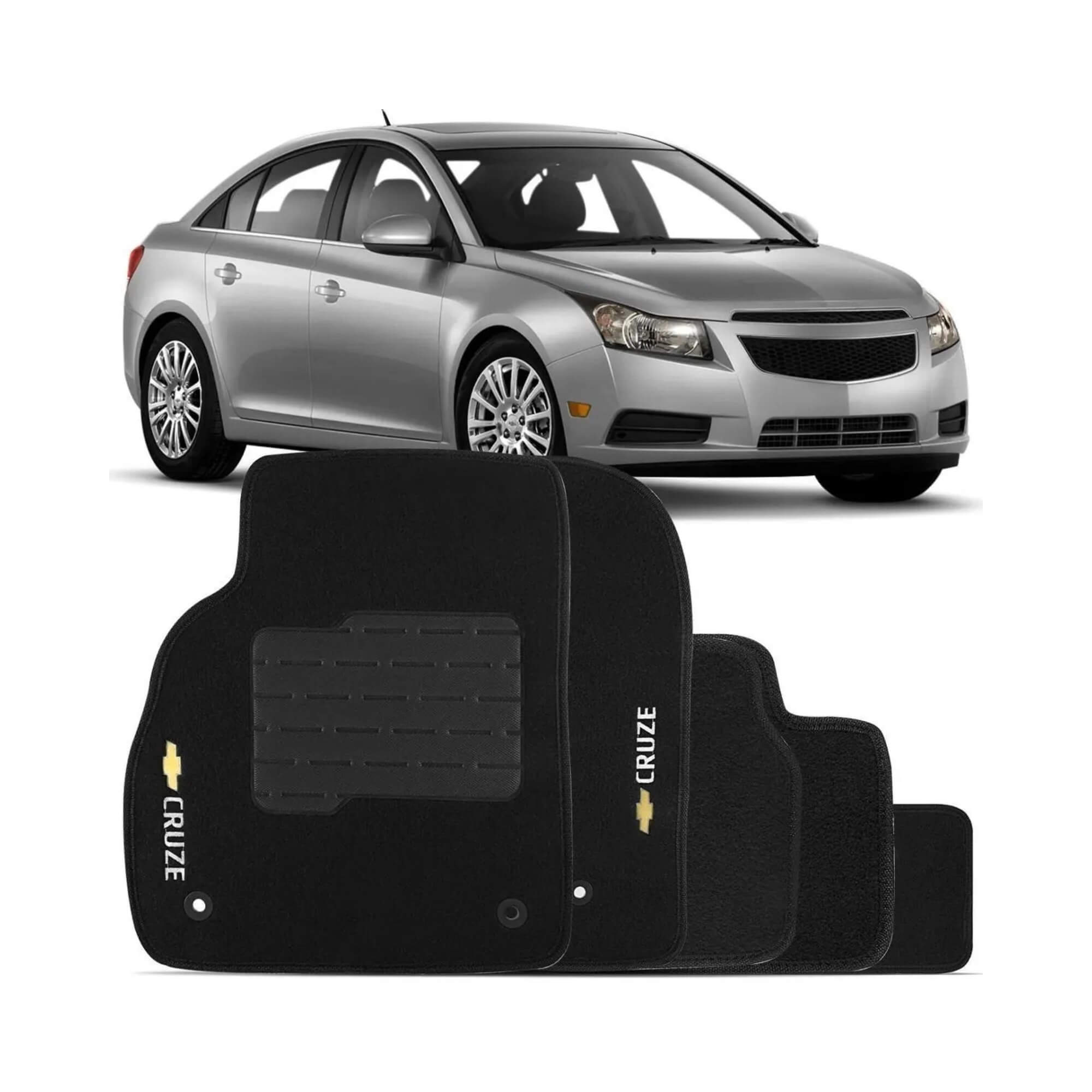 Tapete Soft 5 Peças Preto Adaptável Cruze Hatch 11/16 Ecotap - S3725