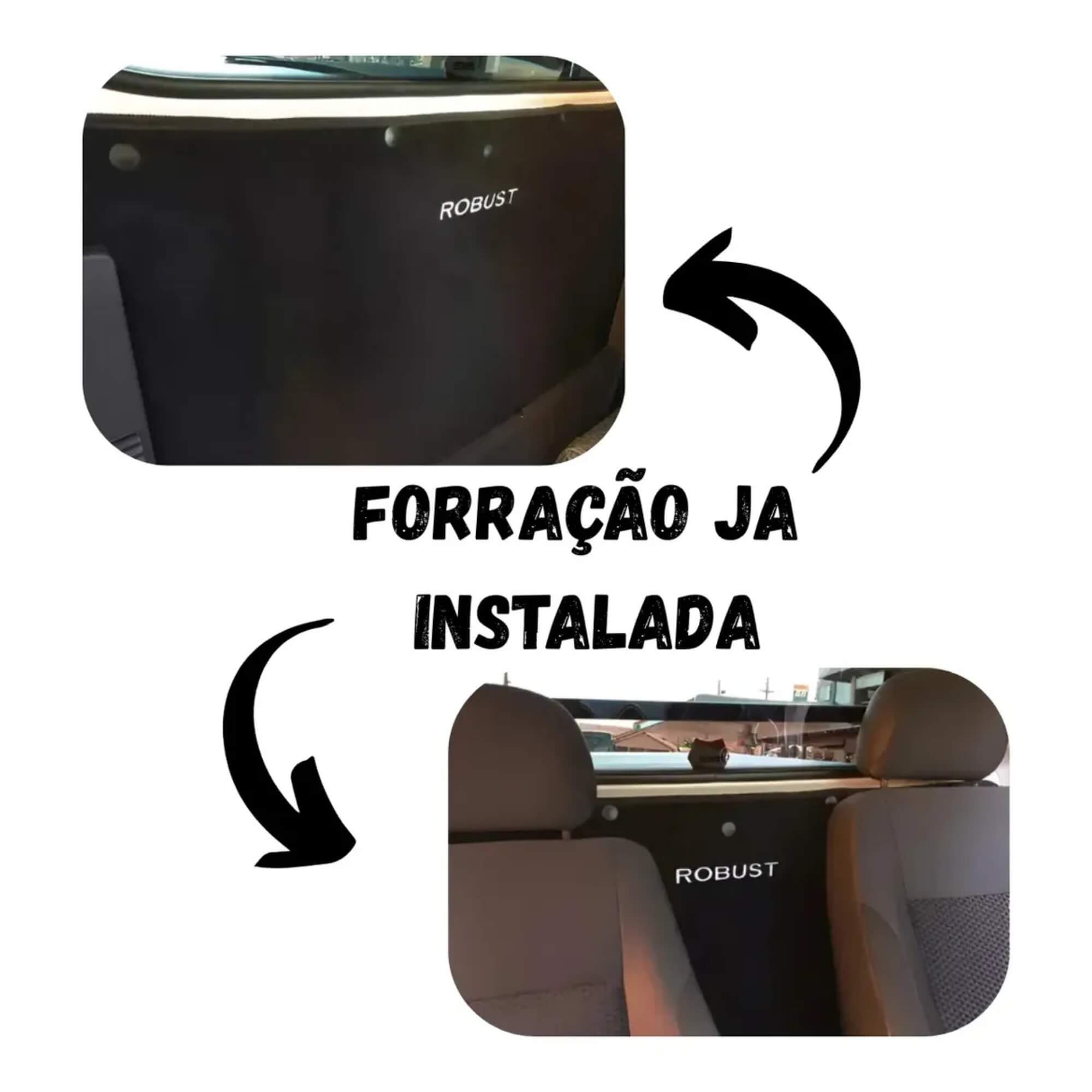 Tapete Soft Preto Adaptável Saveiro Robust com Logo 01 Peça Ecotap - S7389