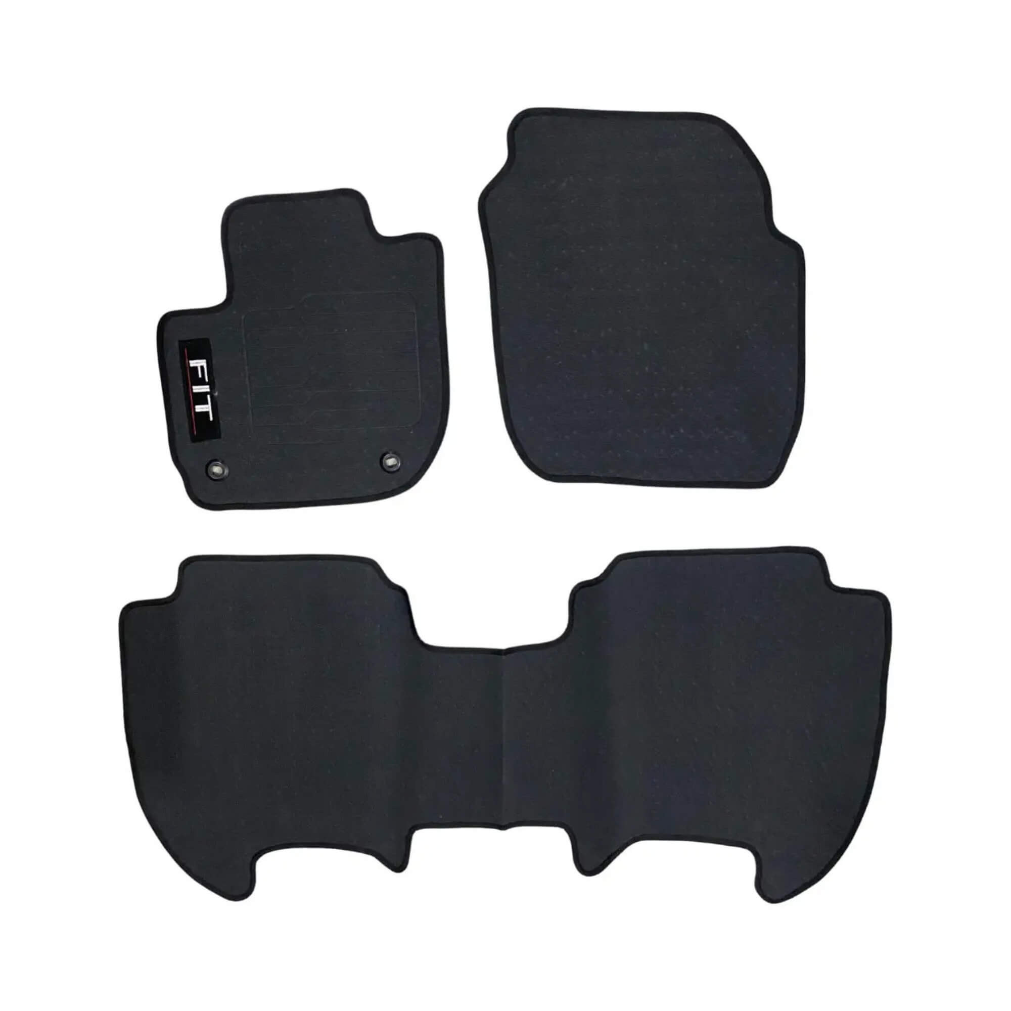 Tapete Wave 3 Peças Preto Adaptável New Fit A partir de 2015 Ecotap - W0311