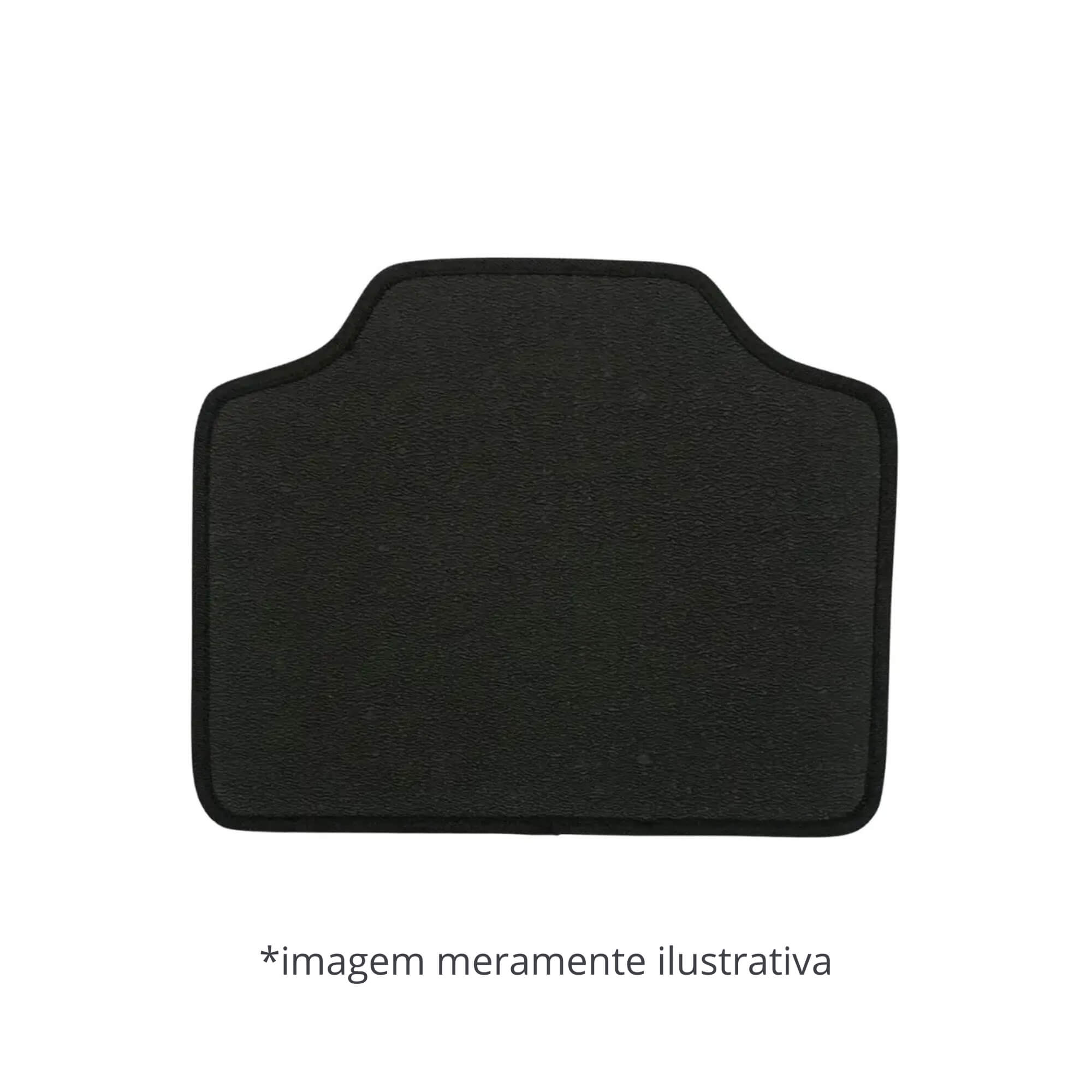 Tapete Wave 04 Peças preto Adaptável Chery Tiggo7 A partir de 2019 Ecotap - W7117