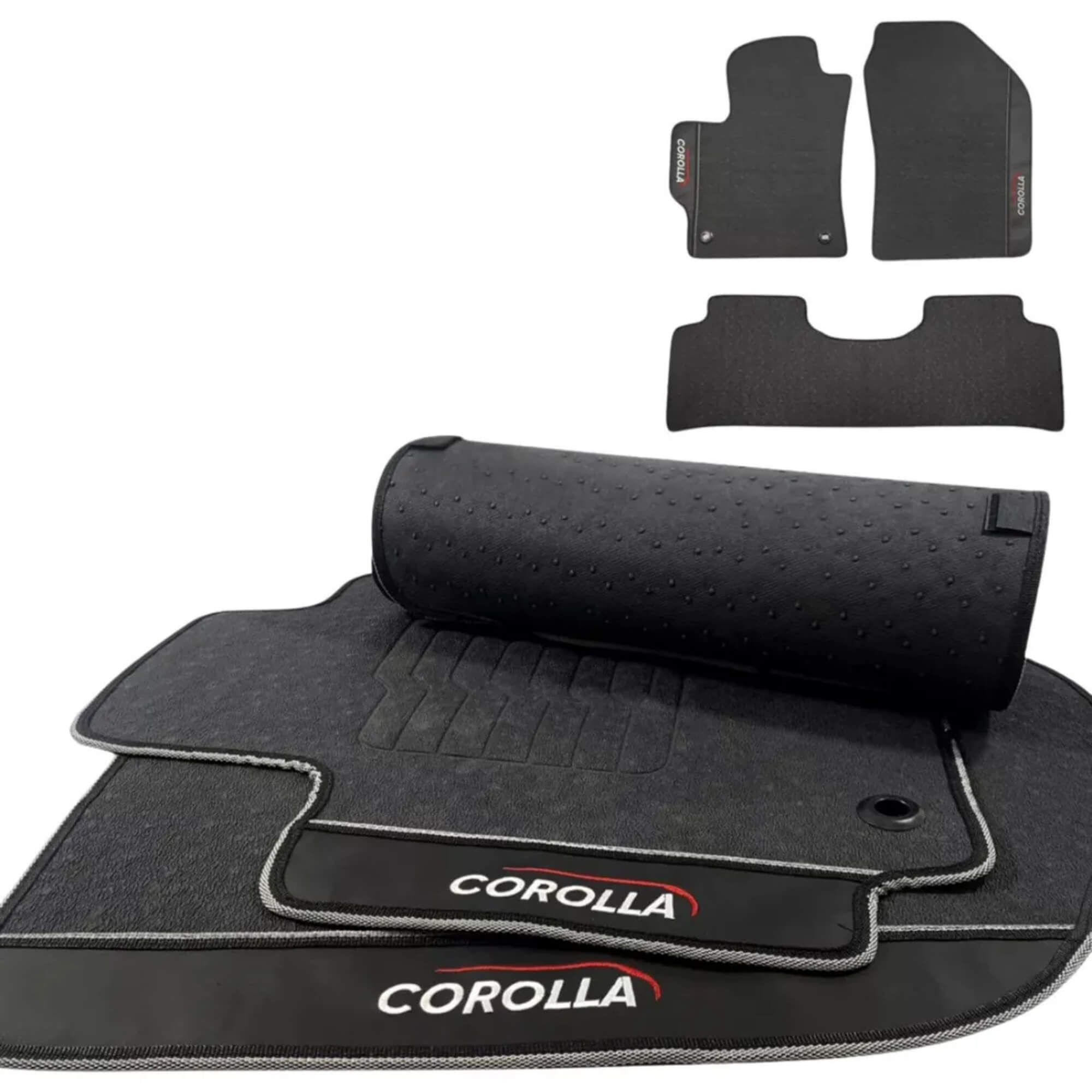 Jogo Tapete 3 Peças Corolla Preto 2020 até 2024 Ecotap - W7386