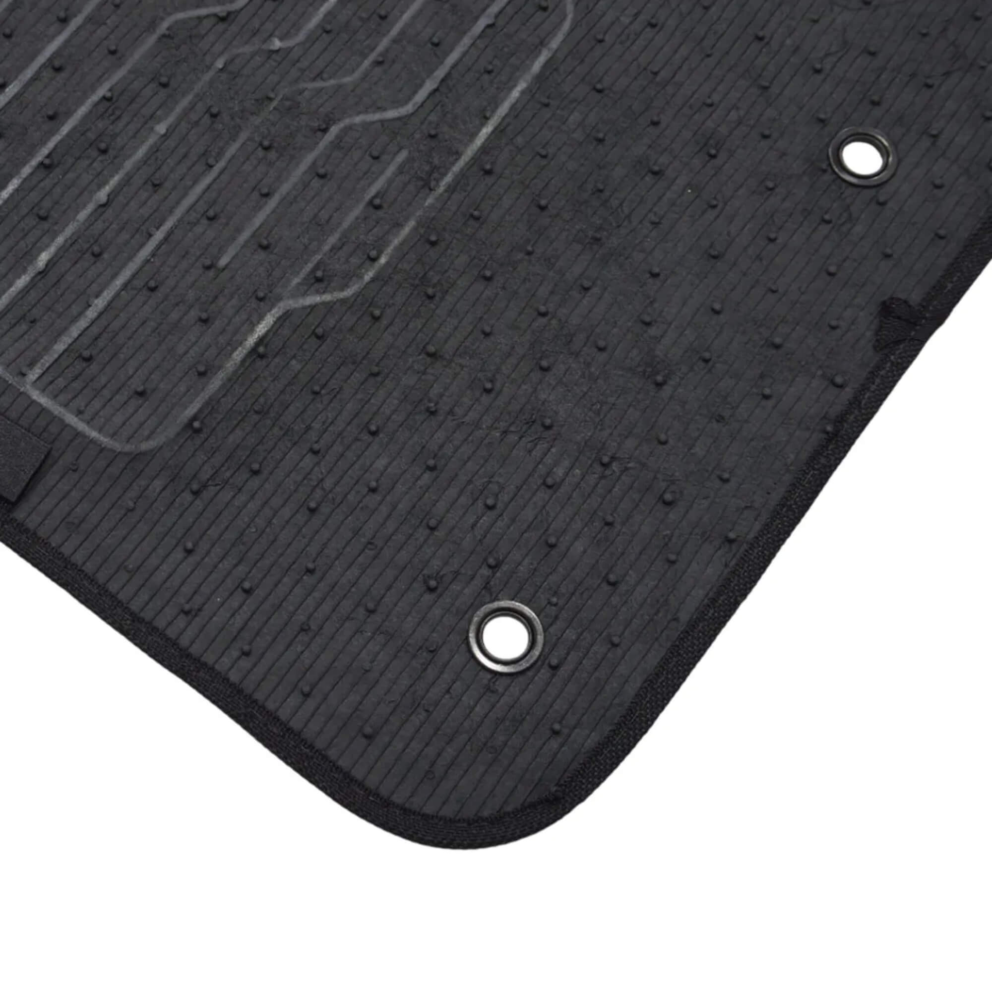 Jogo 3 Peças Tapete Borracha Fiat Pulse 2022 à 2025 Preto Pvc Logo Bordado Ecotap - W8441
