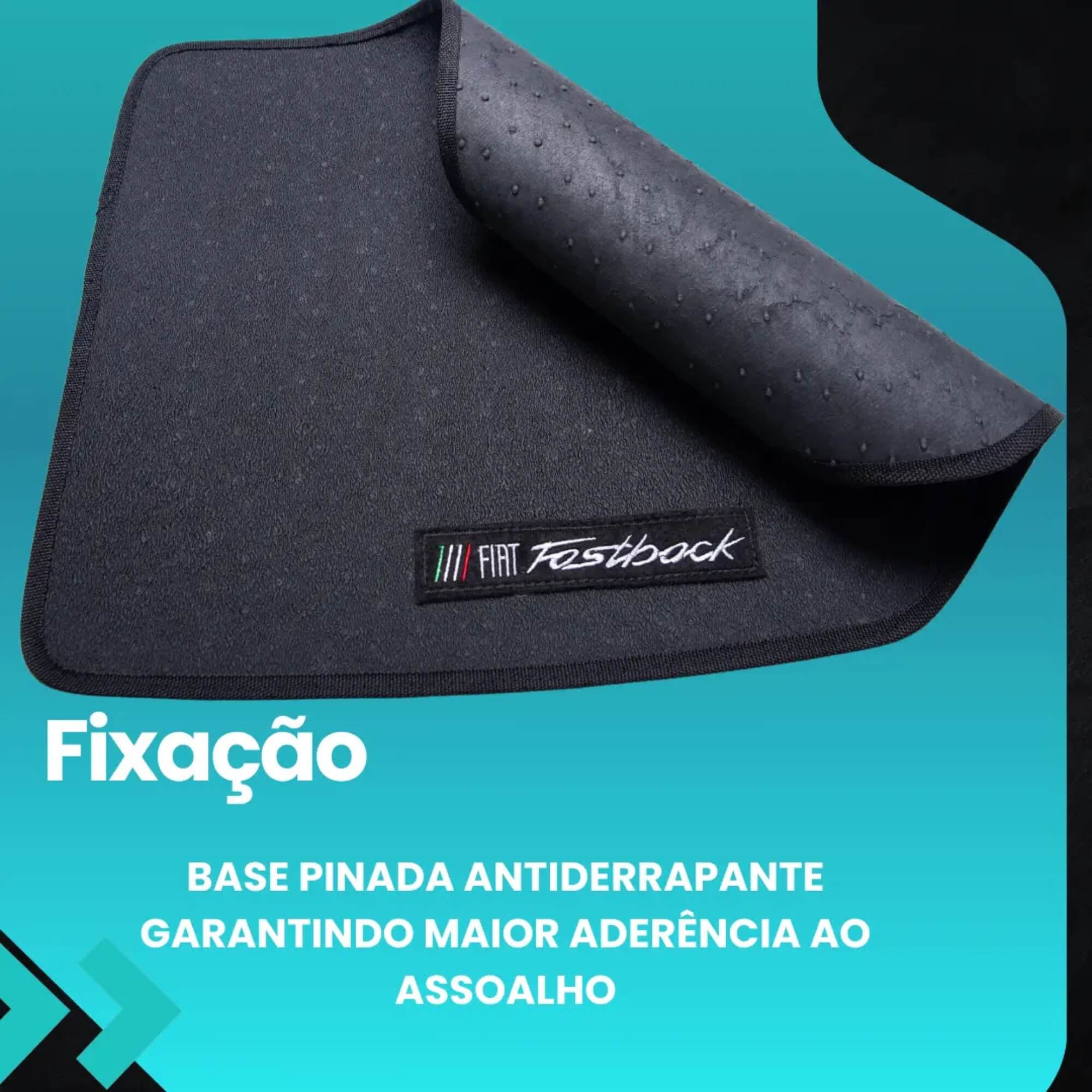 Kit 3 Peças Tapete Emborrachado Fiat Fastback 2023 Em Diante Ecotap - W9043