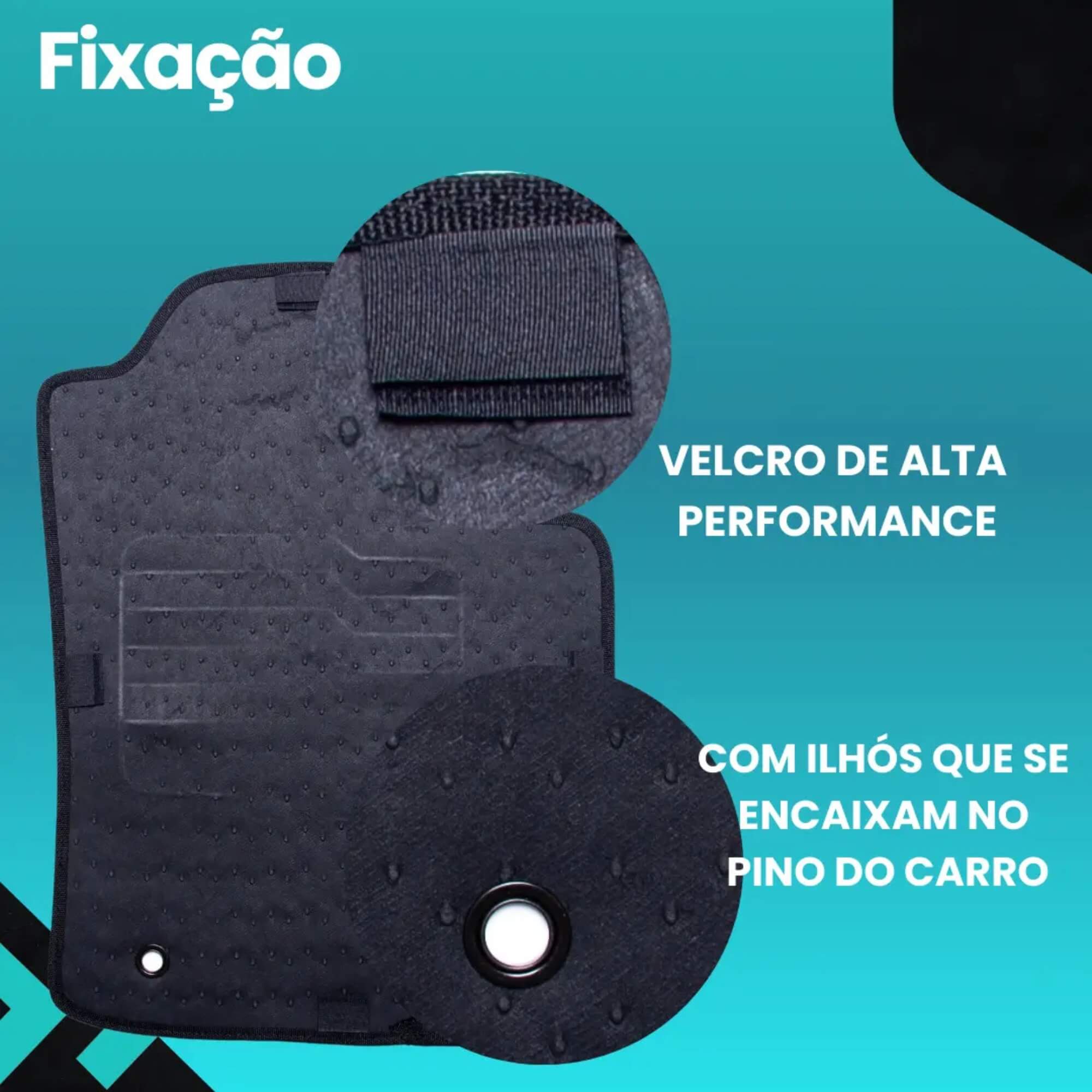 Kit 3 Peças Tapete Emborrachado Fiat Fastback 2023 Em Diante Ecotap - W9043