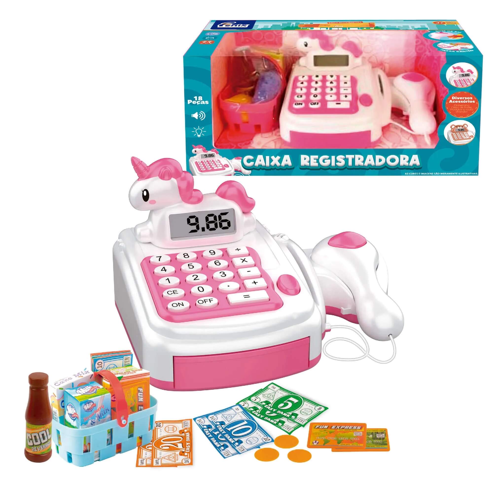Caixa Registradora Unicórnio Fenix - CRG-718UN
