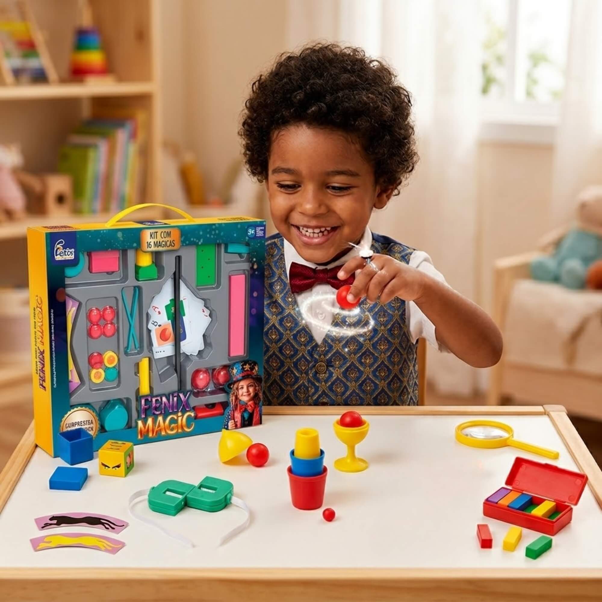 Brinquedo Infantil Kit 16 Mágicas Fenix Magic Fenix - MGC-667