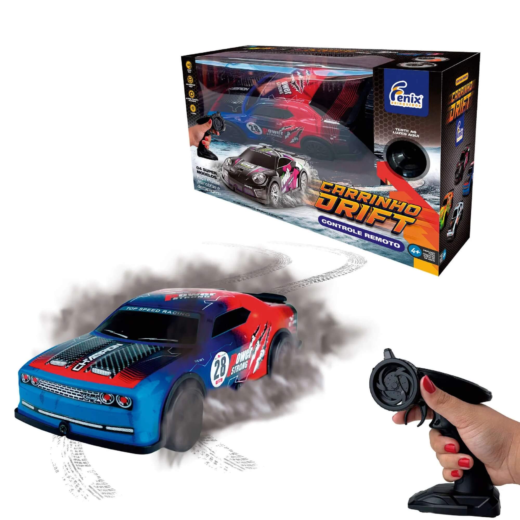 Carrinho Drift c/ Controle Remoto Fenix - CDF-658AZ