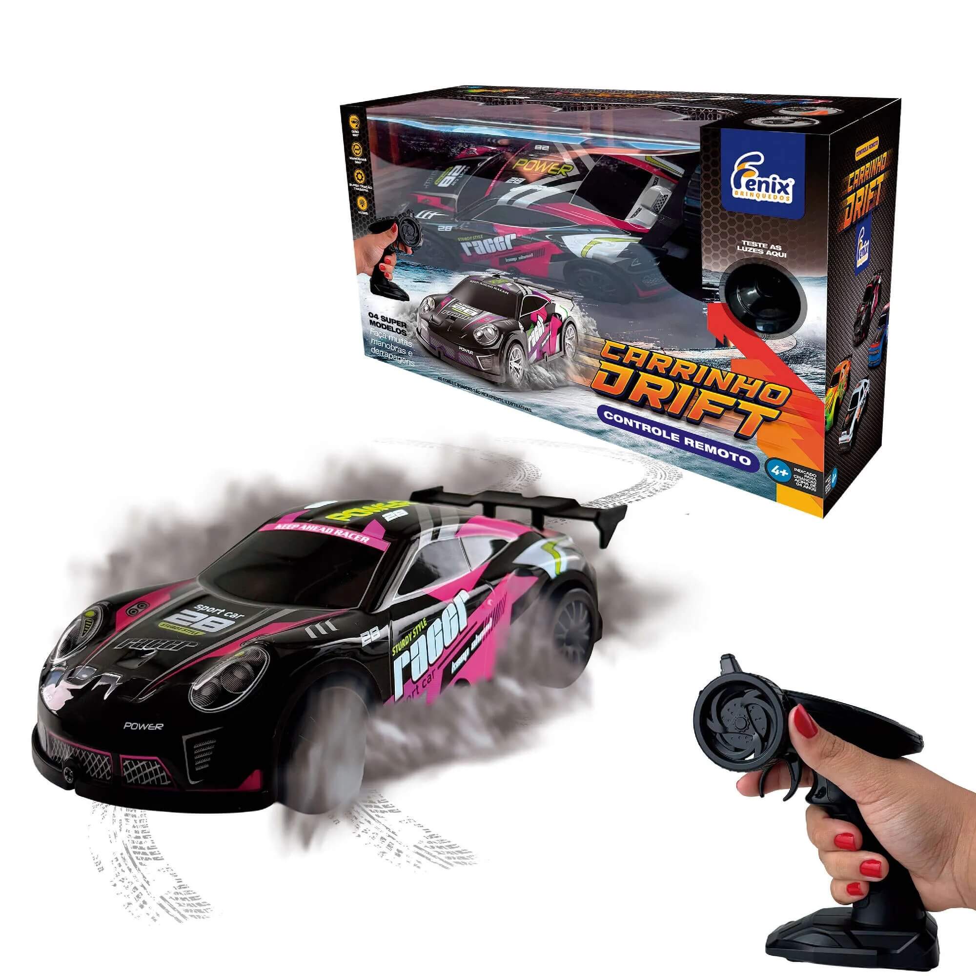 Carrinho Drift c/ Controle Remoto Fenix - CDF-658PT