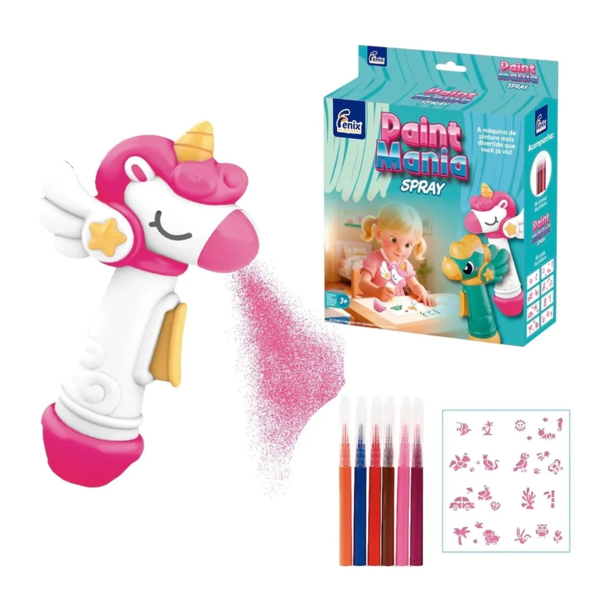 Máquina de Pintura Spray Paint Mania Unicórnio Fenix - MPS-720U