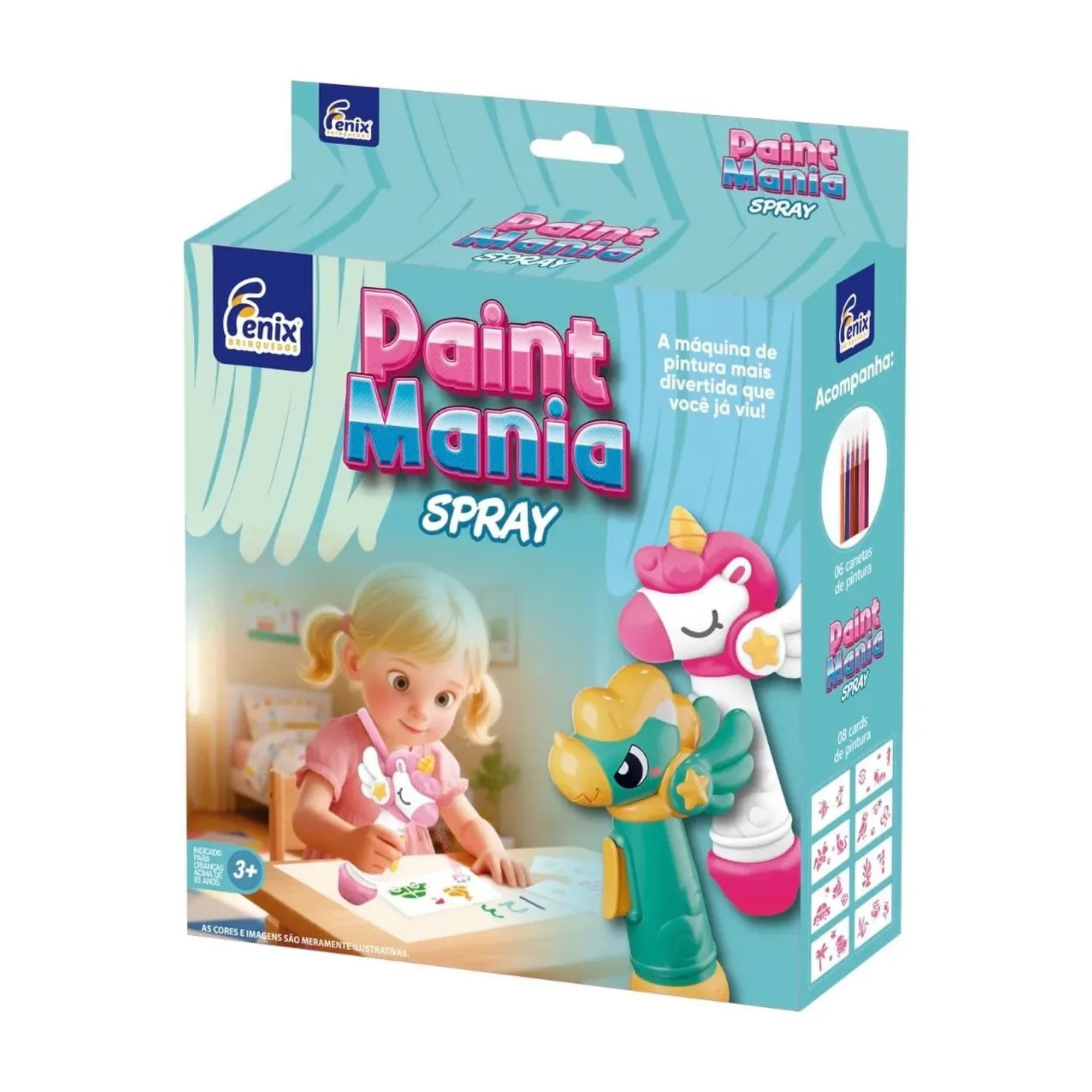 Máquina de Pintura Spray Paint Mania Unicórnio Fenix - MPS-720U