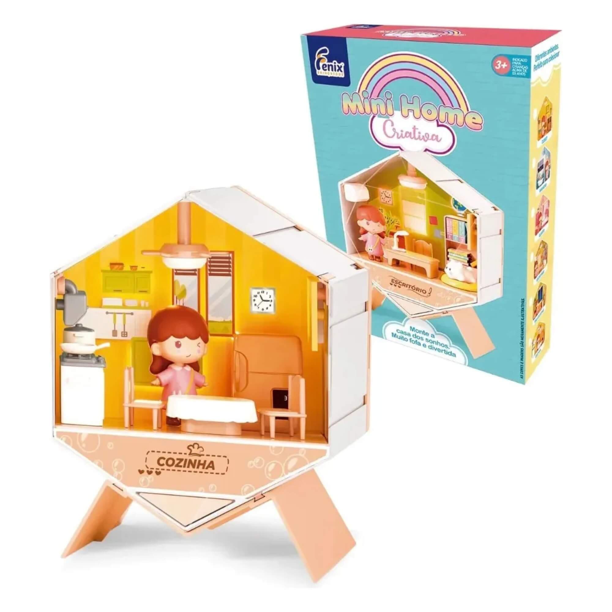 Brinquedo Mini Home Criativa Cozinha Fenix Brinquedos - MHC-654F