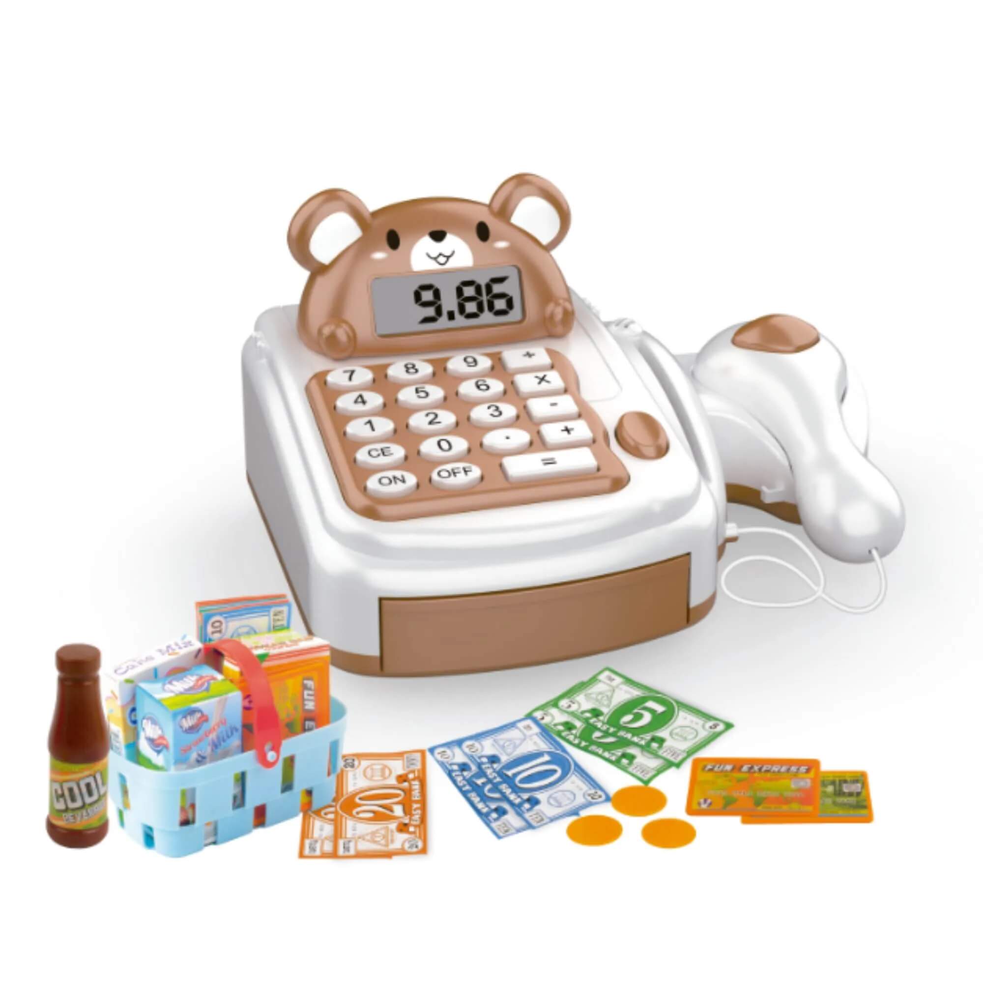 Brinquedo Infantil Caixa Registradora Urso Fenix - CRG-718UR