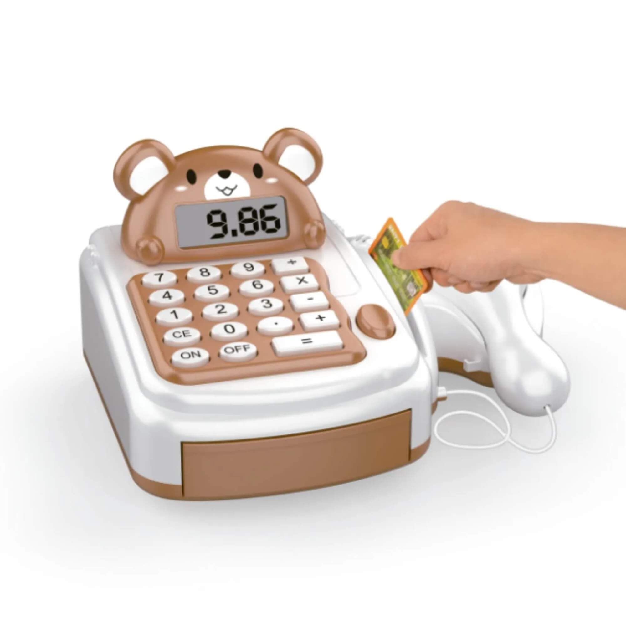 Brinquedo Infantil Caixa Registradora Urso Fenix - CRG-718UR