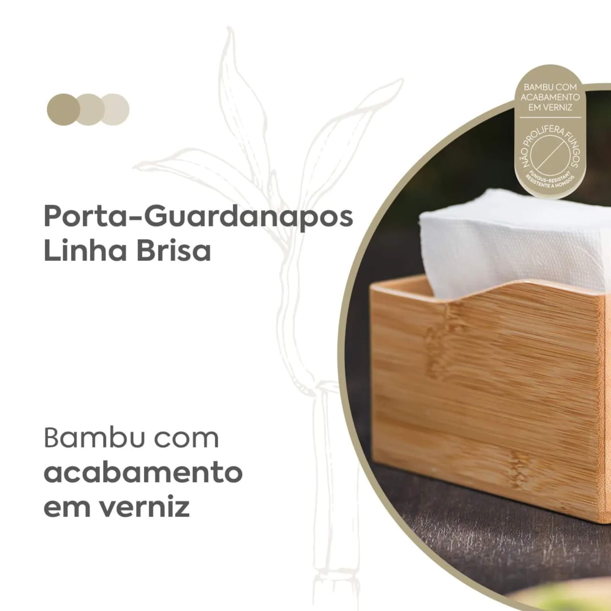 COMP Kit 2 Porta Guardanapos em Bambu Coza