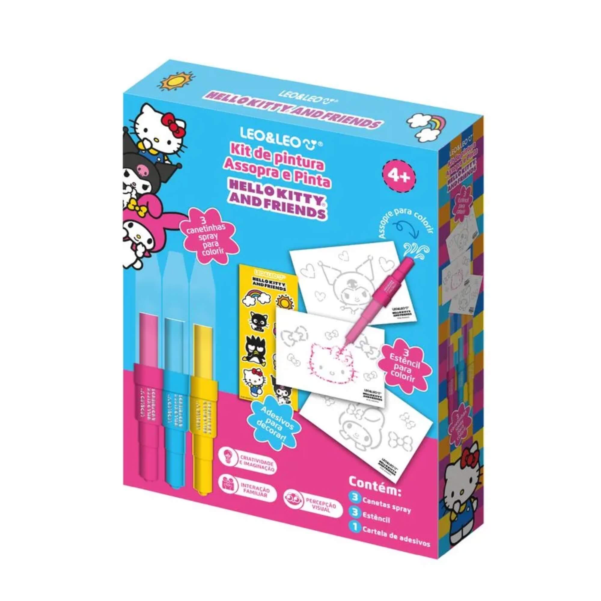 COMP Kit Pintura e Avental Hello Kitty Leonora