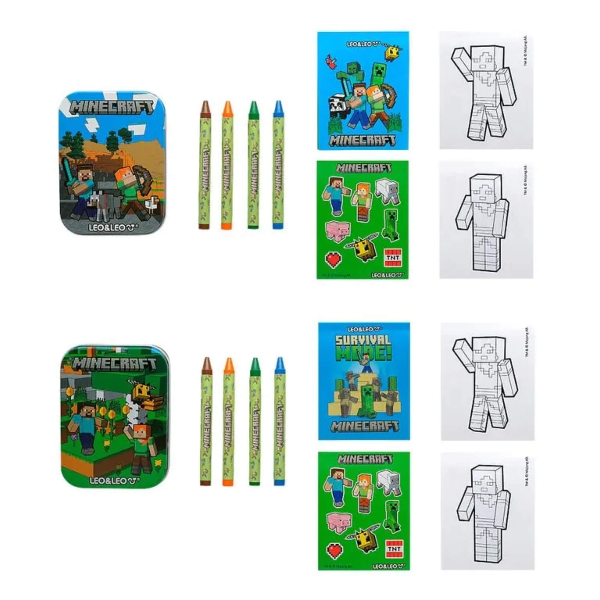 Display com 18 unidades de Livros de Atividades Mini Latinha Minecraft Leo&Leo Leonora - 10650