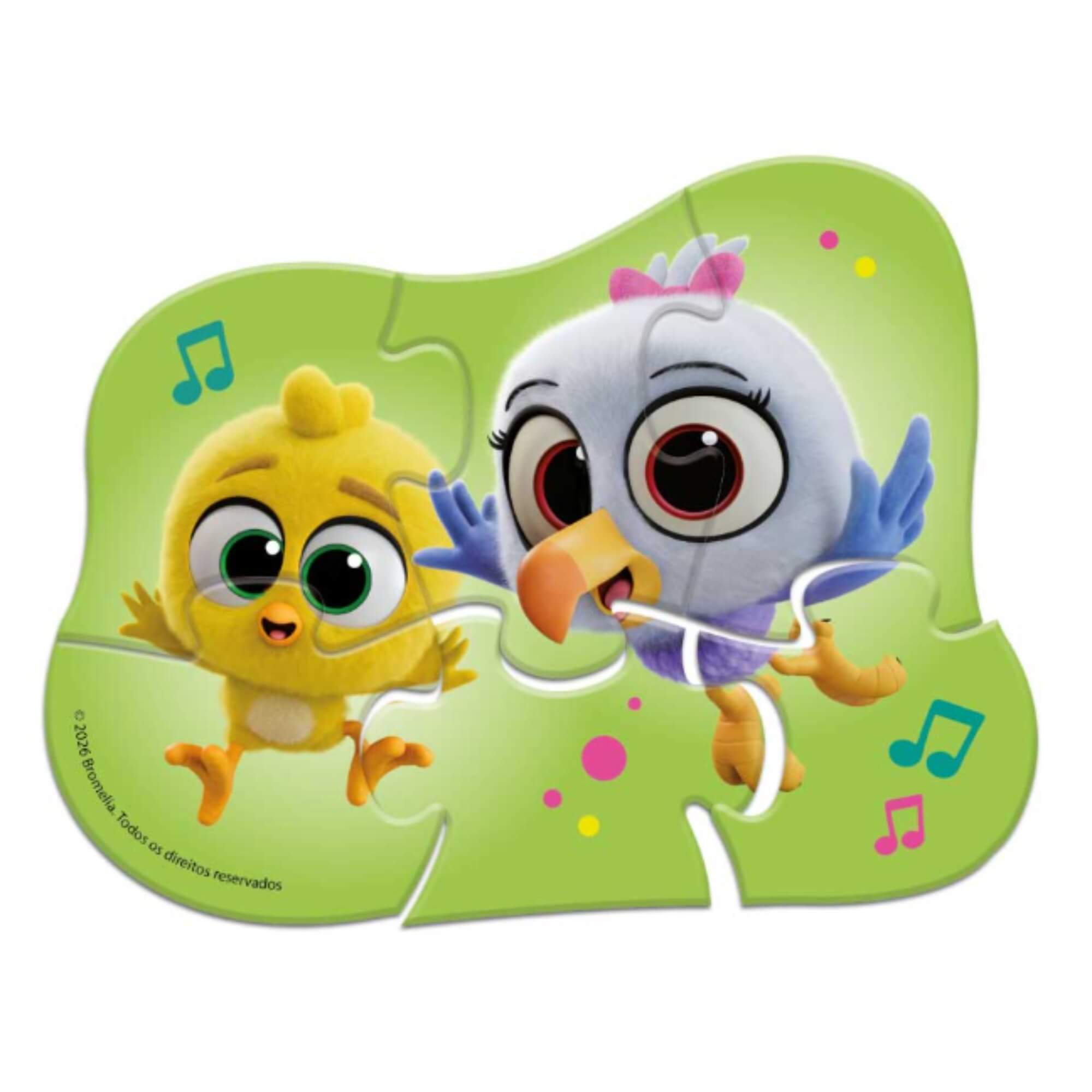 Puzzle Progressivo Galinha Pintadinha 4, 6 e 8 Peças Elka - 1344