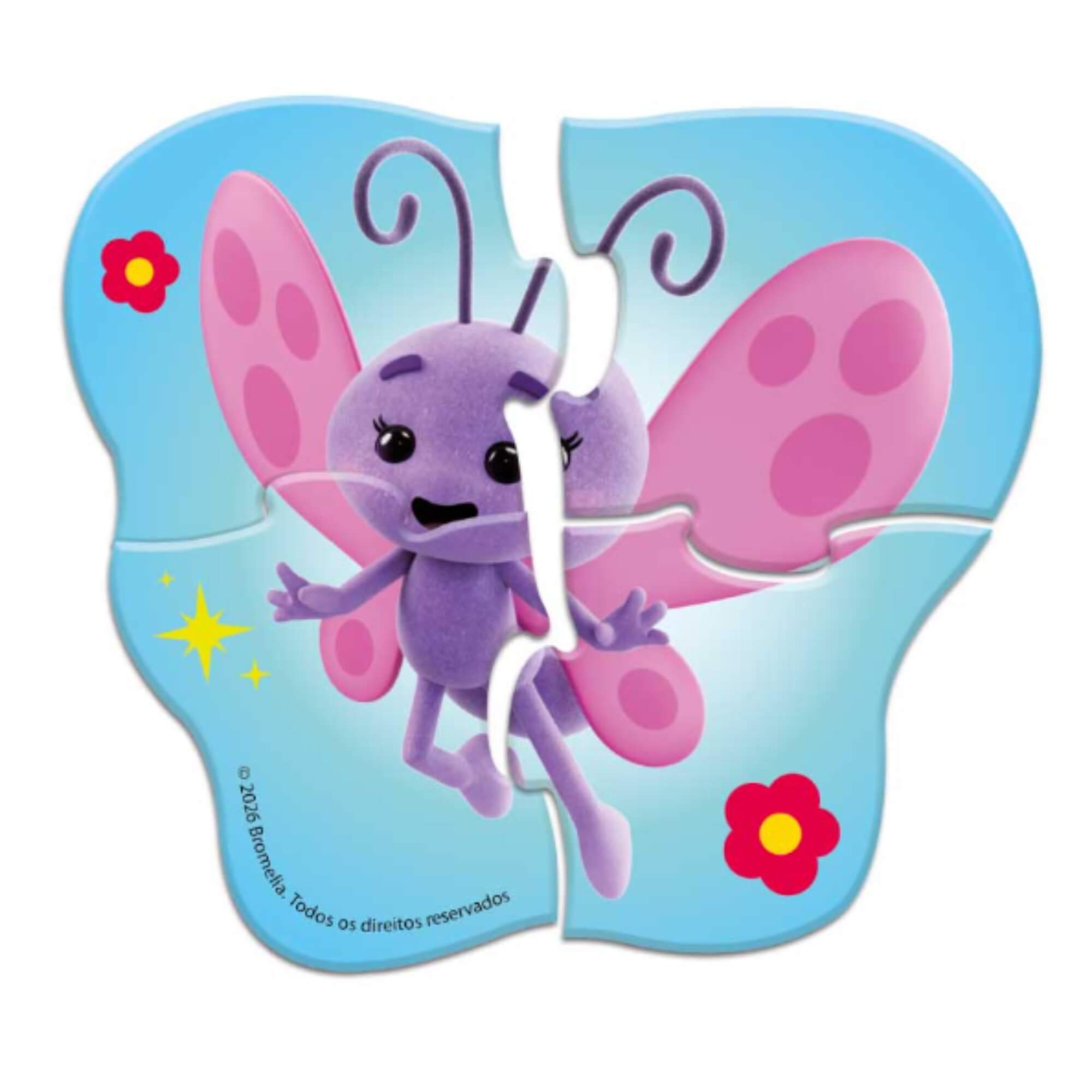 Puzzle Progressivo Galinha Pintadinha 4, 6 e 8 Peças Elka - 1344