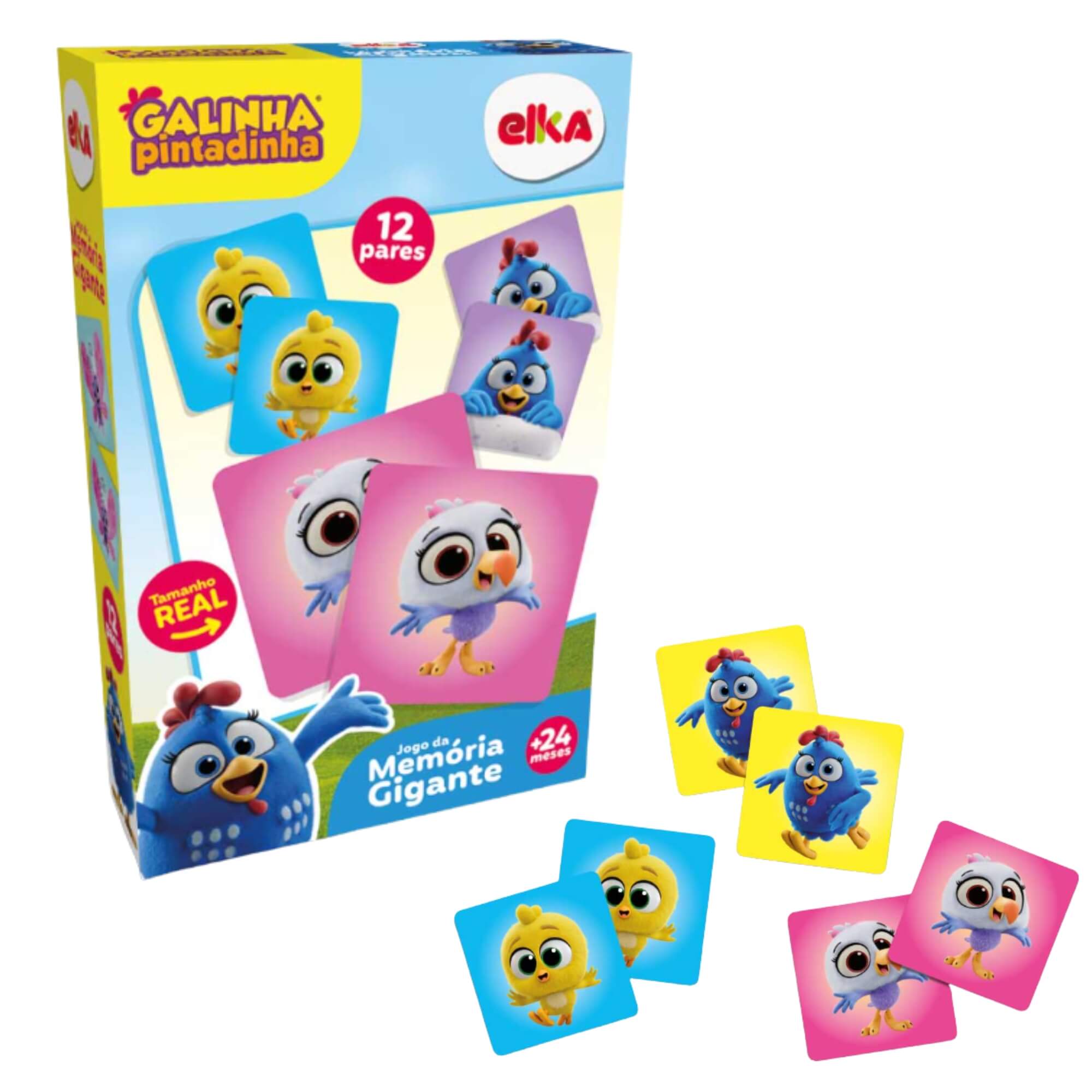Jogo da Memória Gigante Galinha Pintadinha Elka - 1345