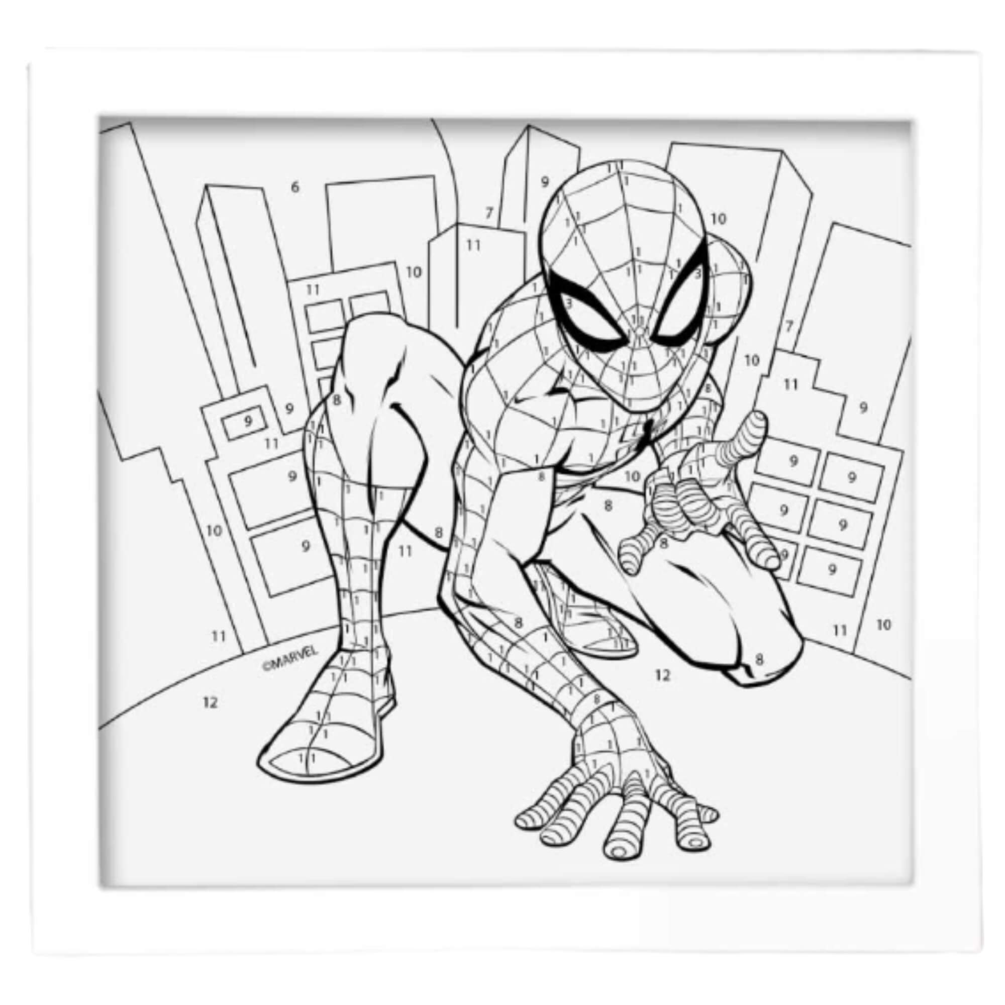 Canvas Pinta Números Spider-Man Elka - 1347