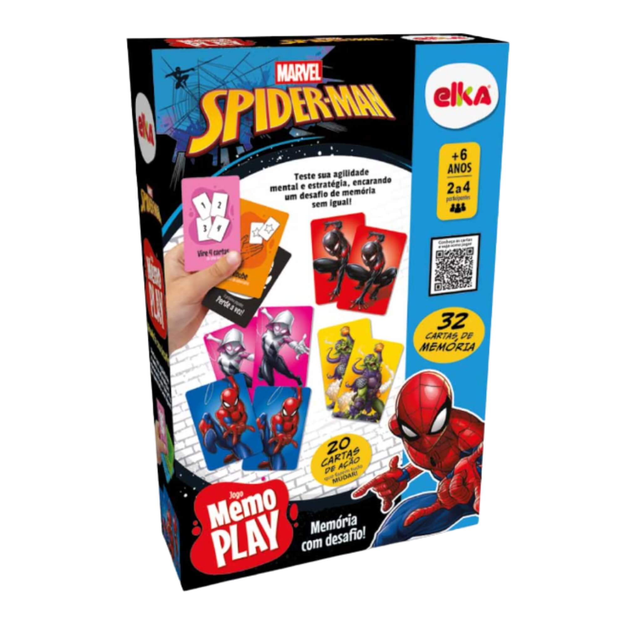 Jogo Memo Play Spider-Man Elka - 1348