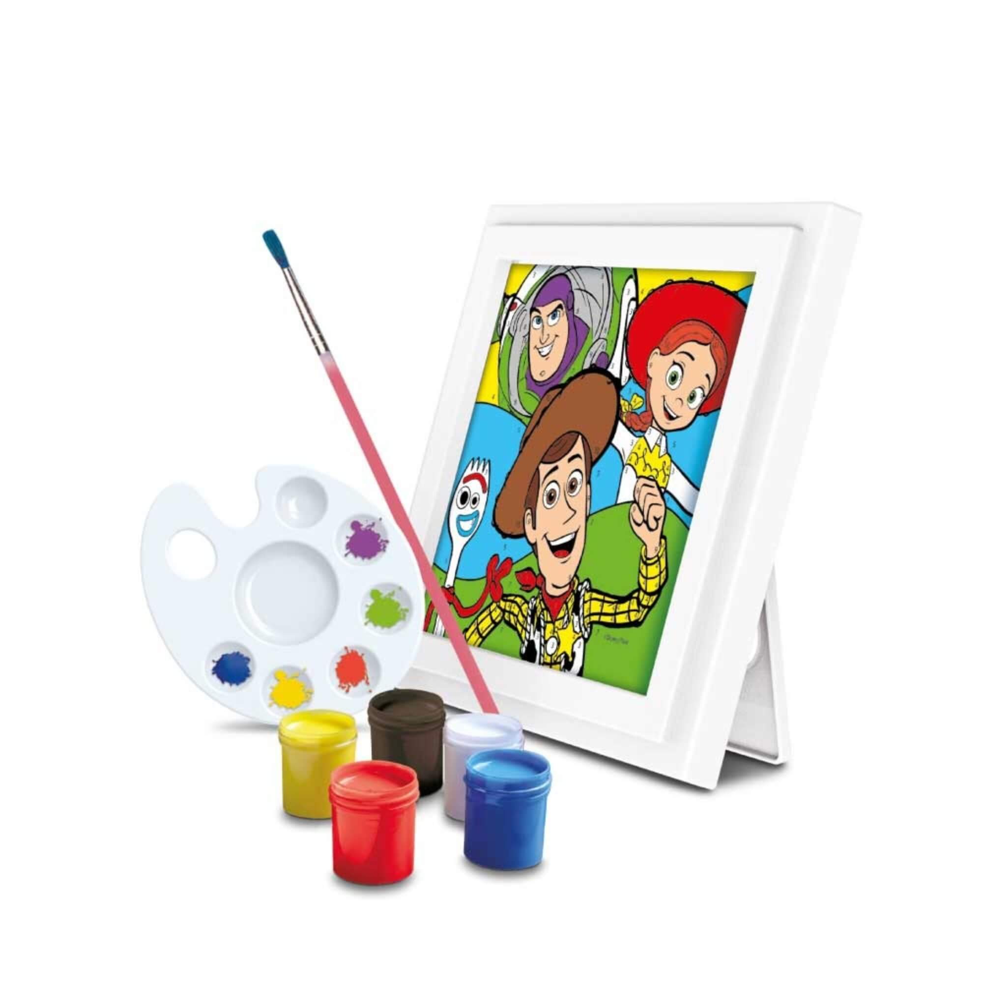 Canvas Pinta Números Toy Story c/ Acessórios Elka - 1355