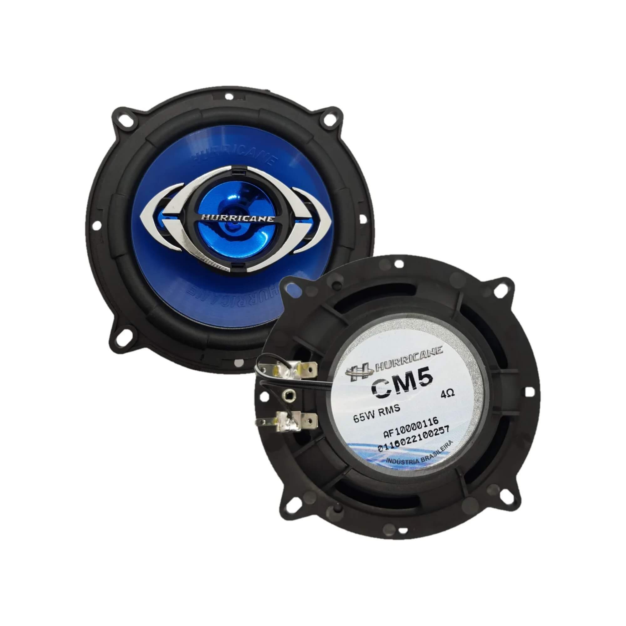 Par de Alto Falantes Quadriaxial 5" CM5 130W Rms 4Ohms Hurricane - AF10000116
