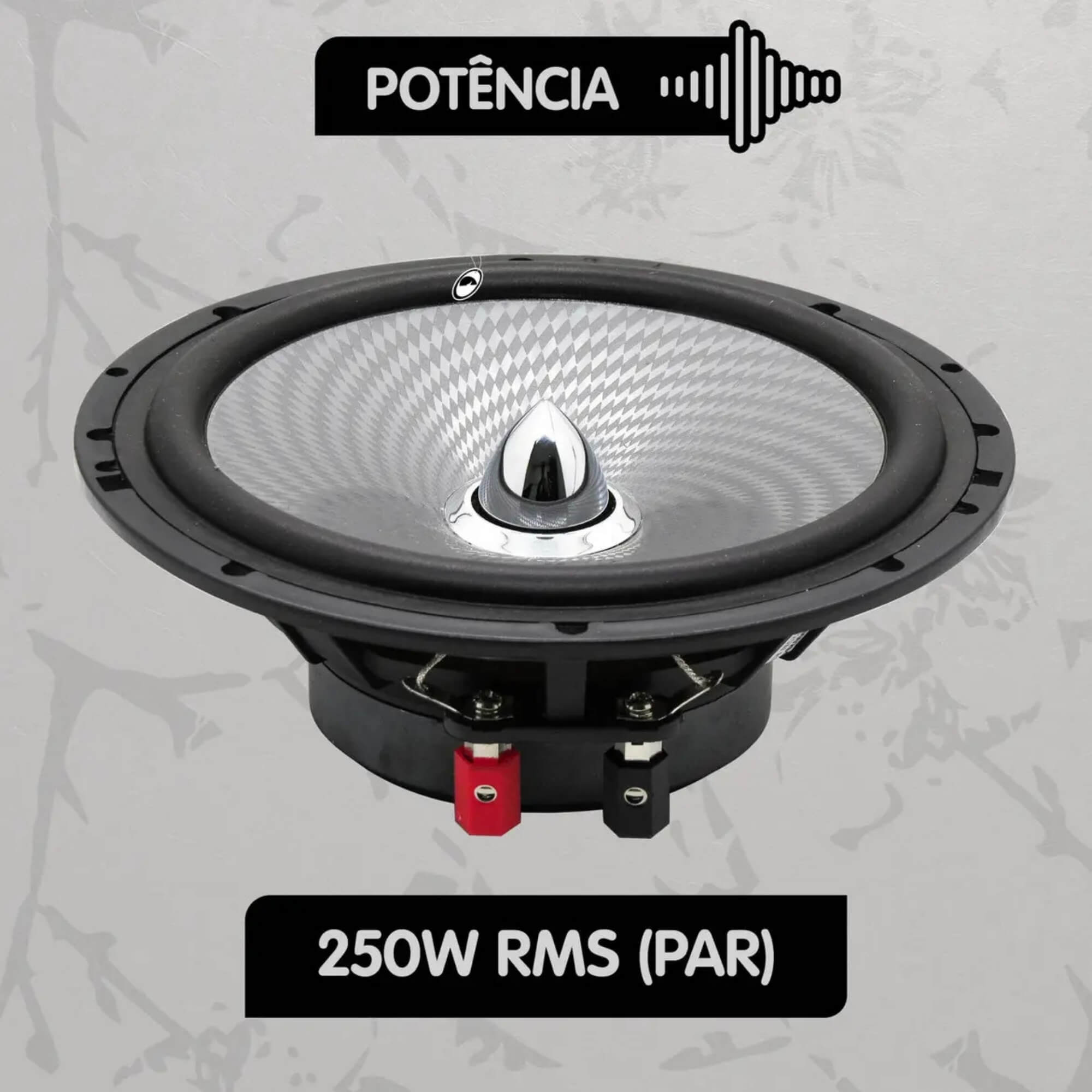 Kit Alto Falantes 2 Vias 6.2 250W Rms 4Ohms Hurricane - AF10000294
