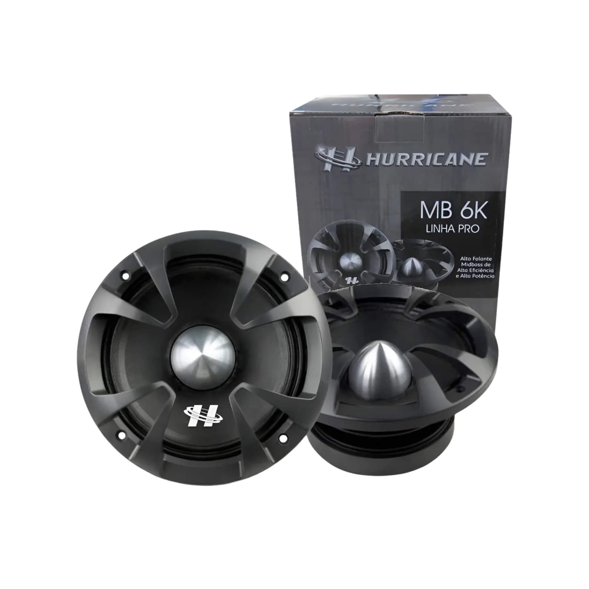 Par de Alto Falantes Midbass MB 6K 700W 8Ohms Hurricane - AF10000181