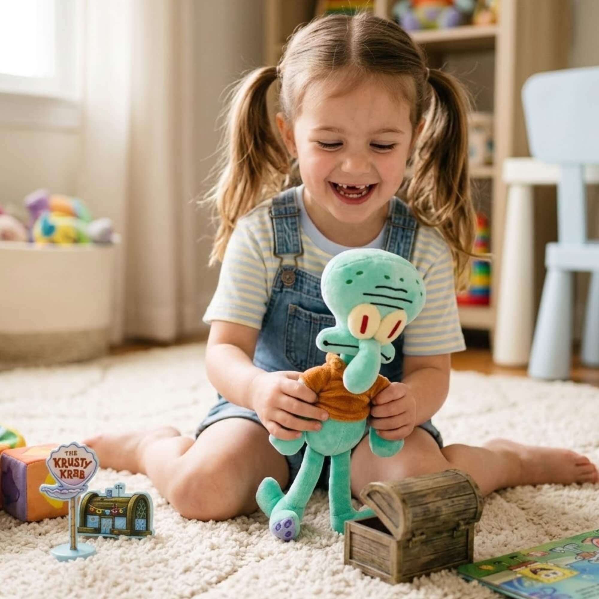 Brinquedo Infantil Pelúcia Lula Molusco 30cm Multikids - BR2105