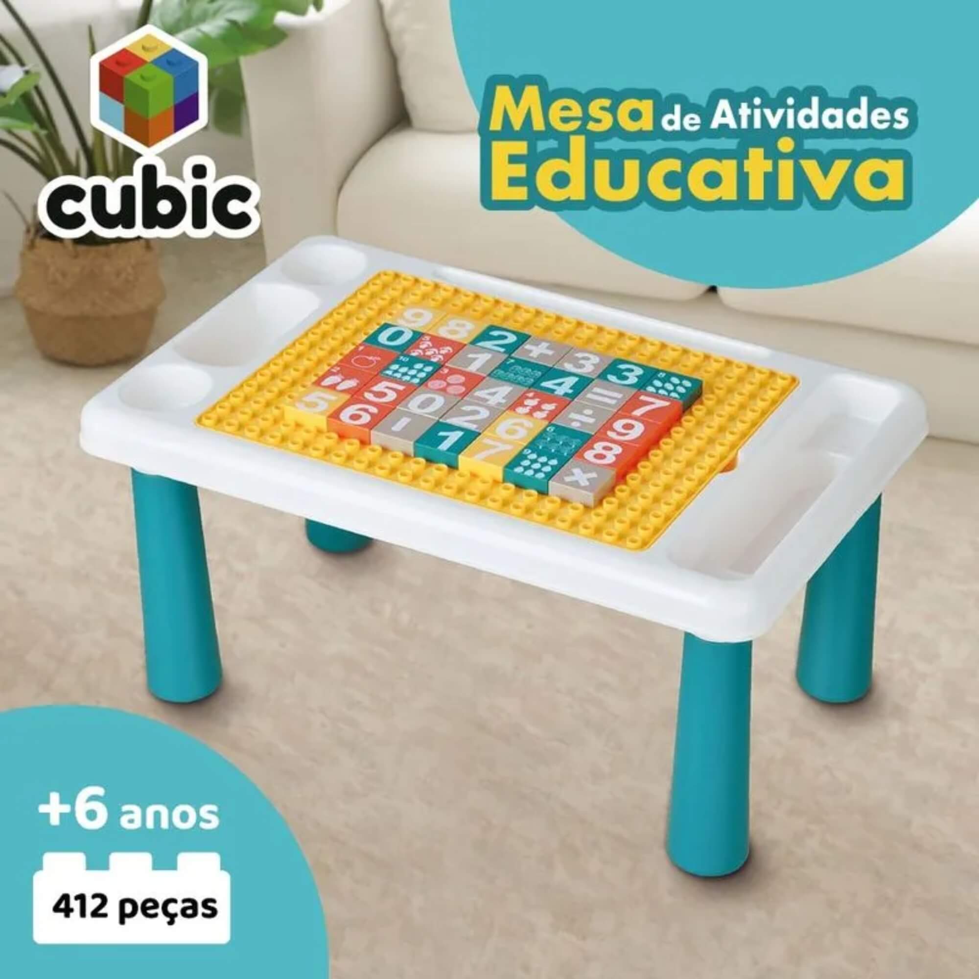 Mesa de Atividades Blocos de Montar Multikids - BR2278