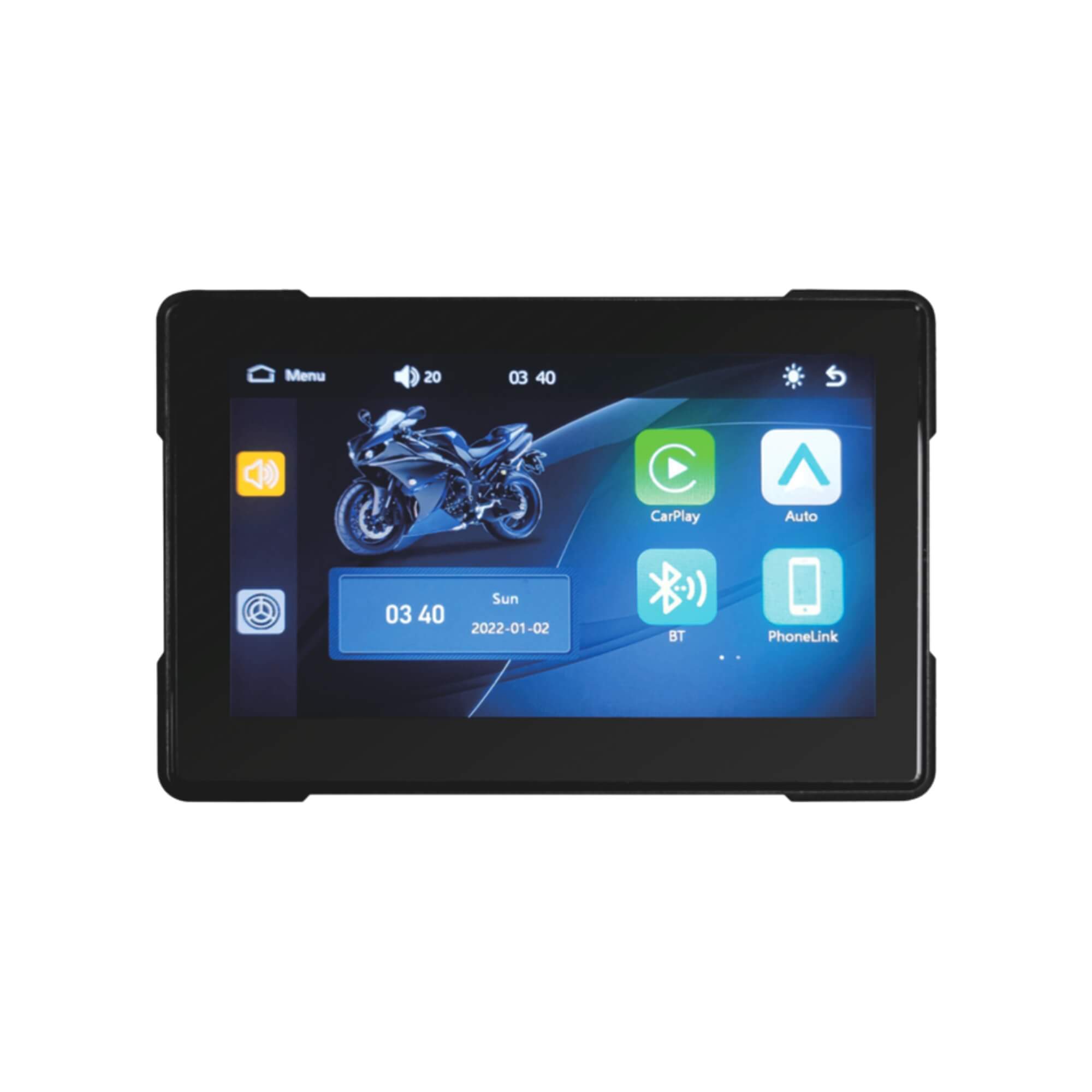 Tela CarPlay para Motos 5" com Android Auto e Carplay Roadstar - RS525BR M MI