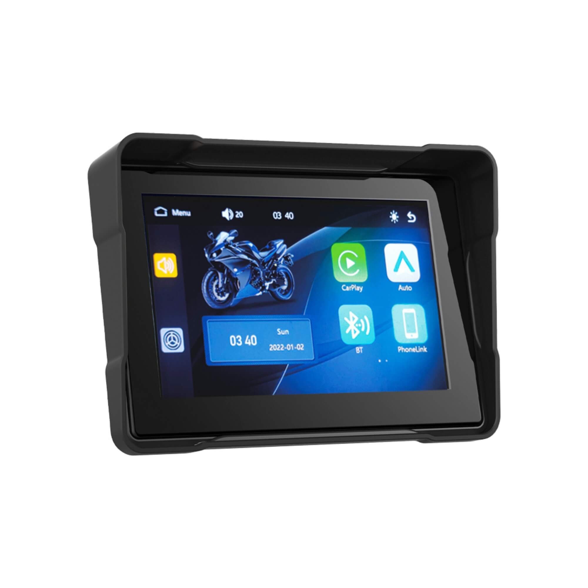 Tela CarPlay para Motos 5" com Android Auto e Carplay Roadstar - RS525BR M MI