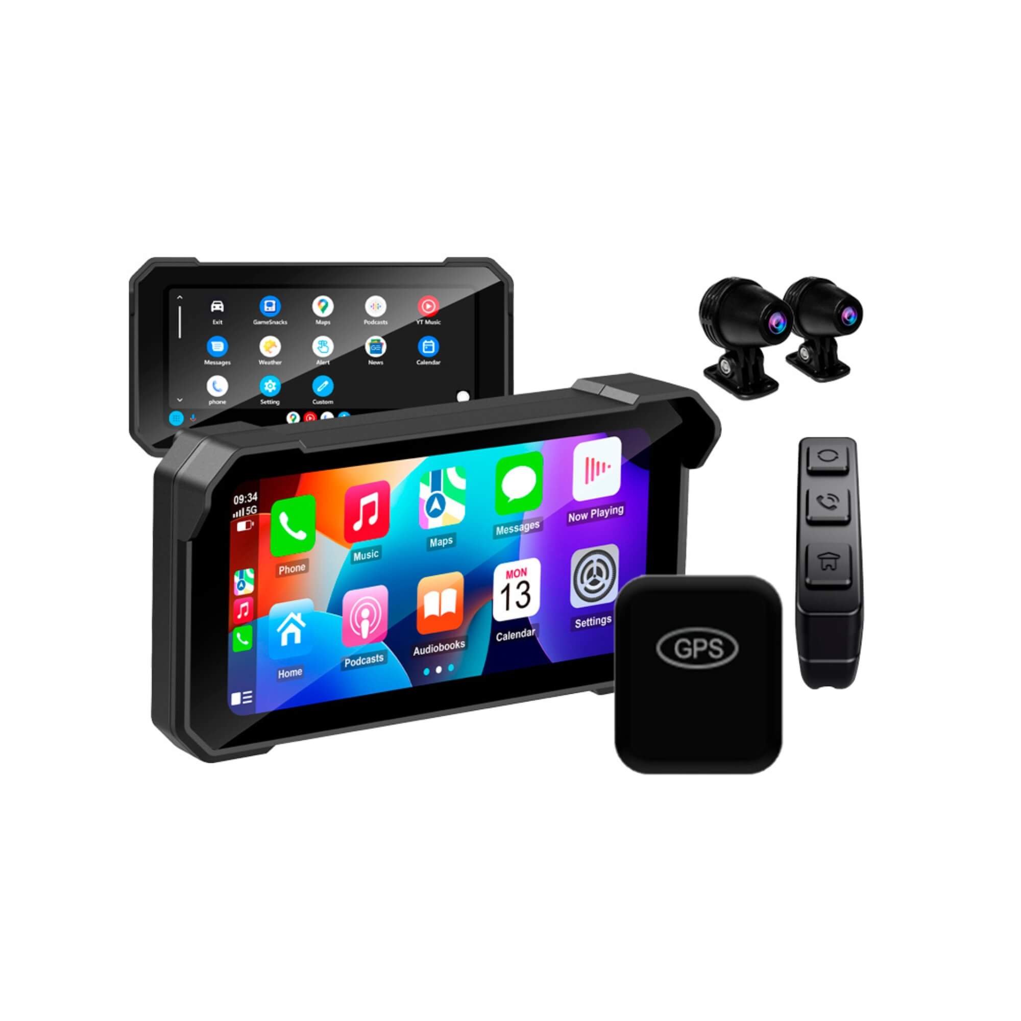 Tela CarPlay para Motos 6.25" com Carplay e Android Auto Roadstar - RS625BR M MI
