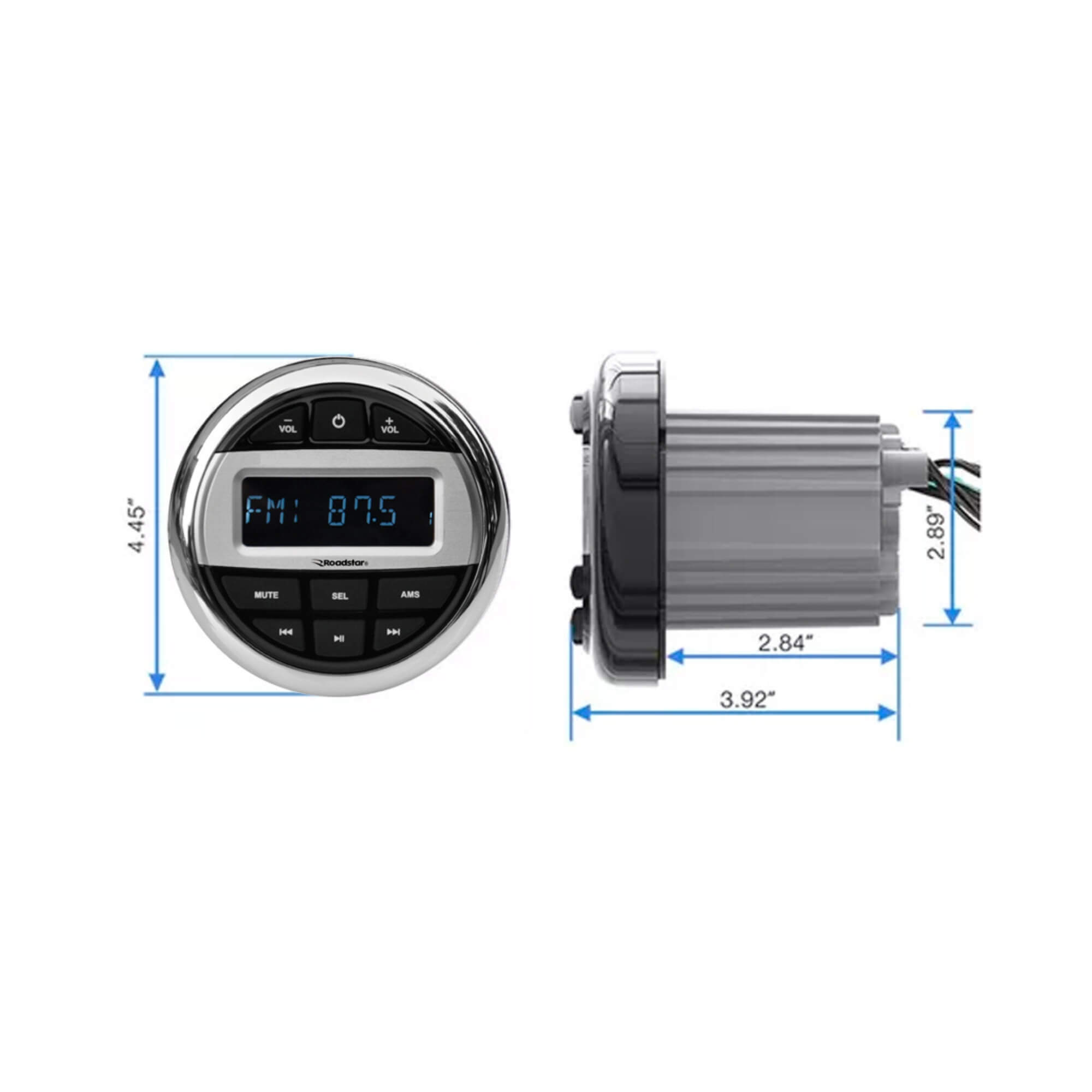 Rádio AM/FM MP3 Player Marítimo Marine Line Roadstar - RS-502M BR
