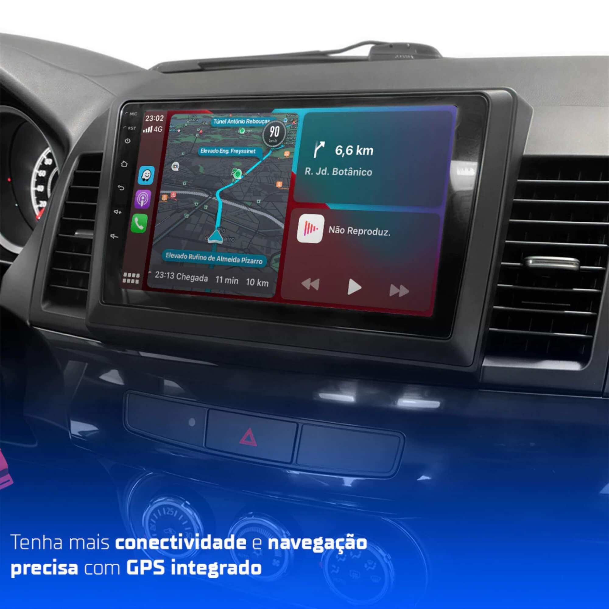 Multimídia Android 10'' com Carplay Android Auto Roadstar - RS1019BR MI