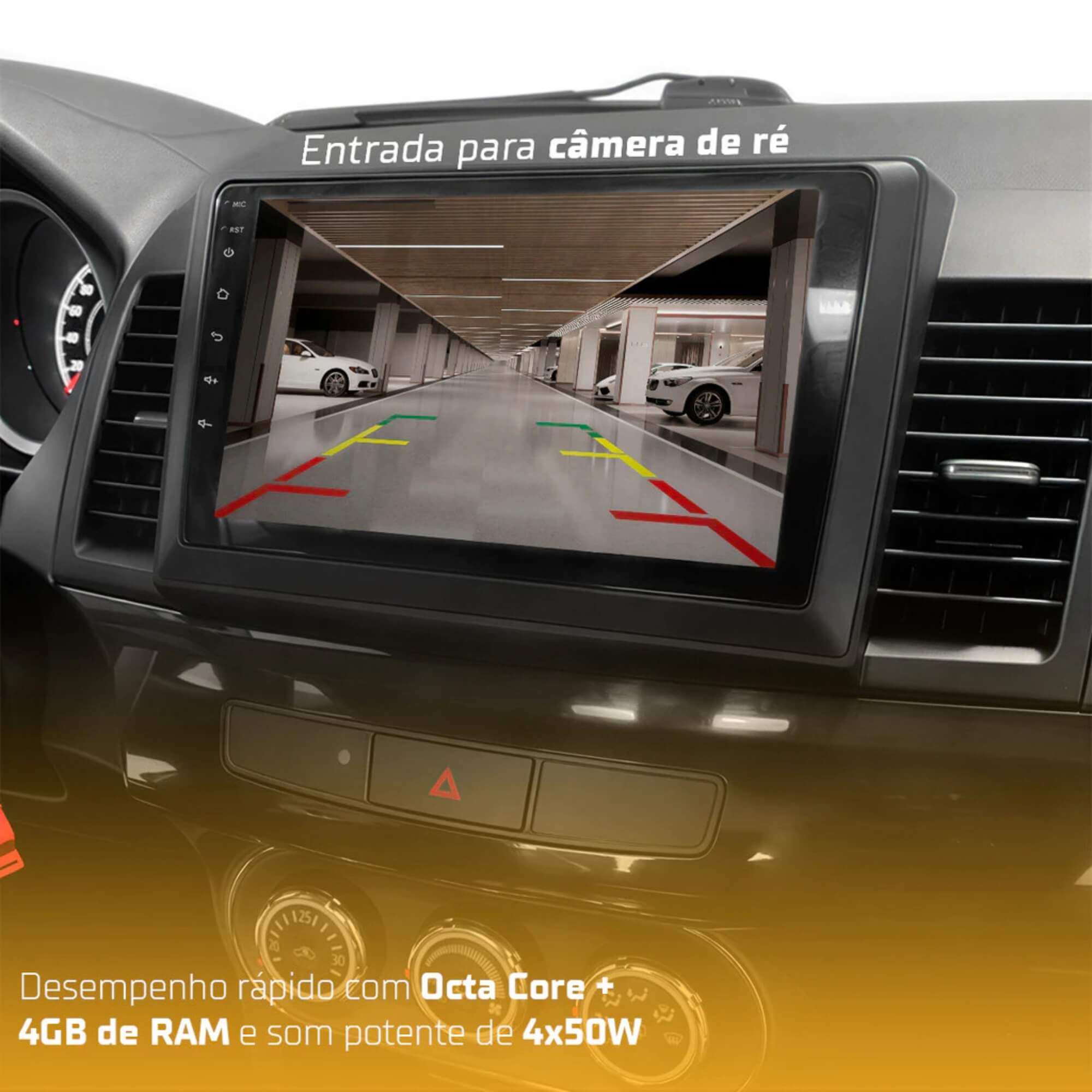 Multimídia Android 10'' com Carplay Android Auto Roadstar - RS1019BR MI