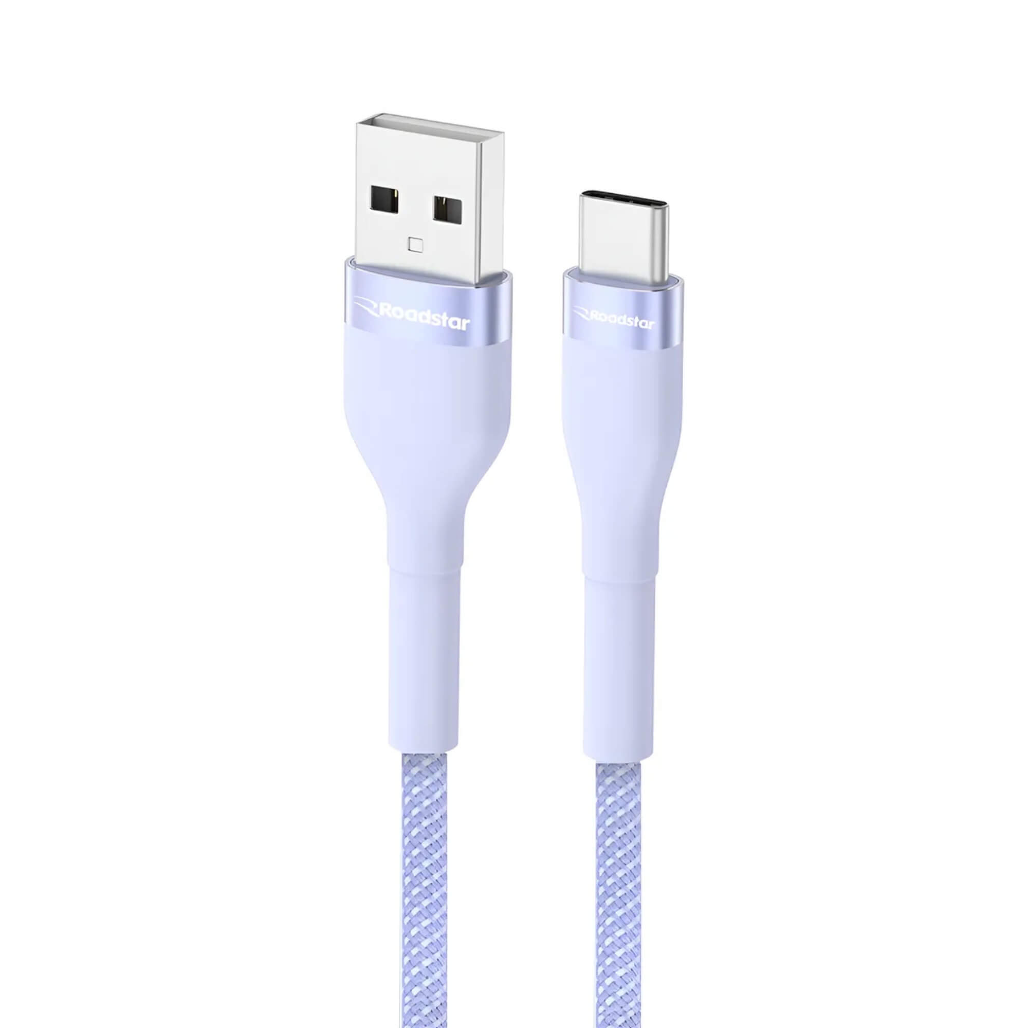 Cabo de Carregamento USB-A para USB-C na cor Branca Roadstar - RS-W1.2BR A-C MI
