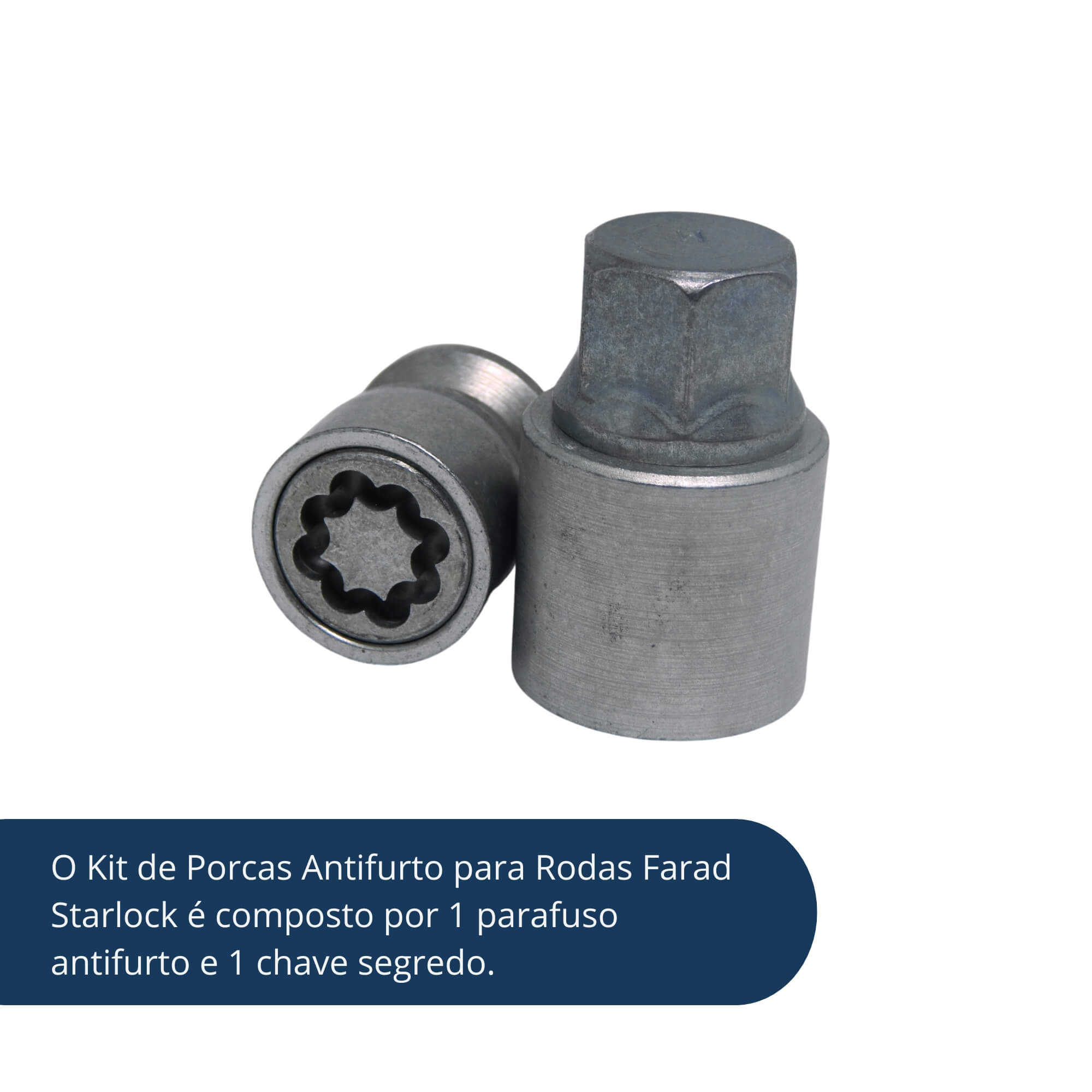 Kit Parafusos Antifurto Starlock compatível c/ Fiorino, Strada e Uno Mille Farad - DF3/E 4170