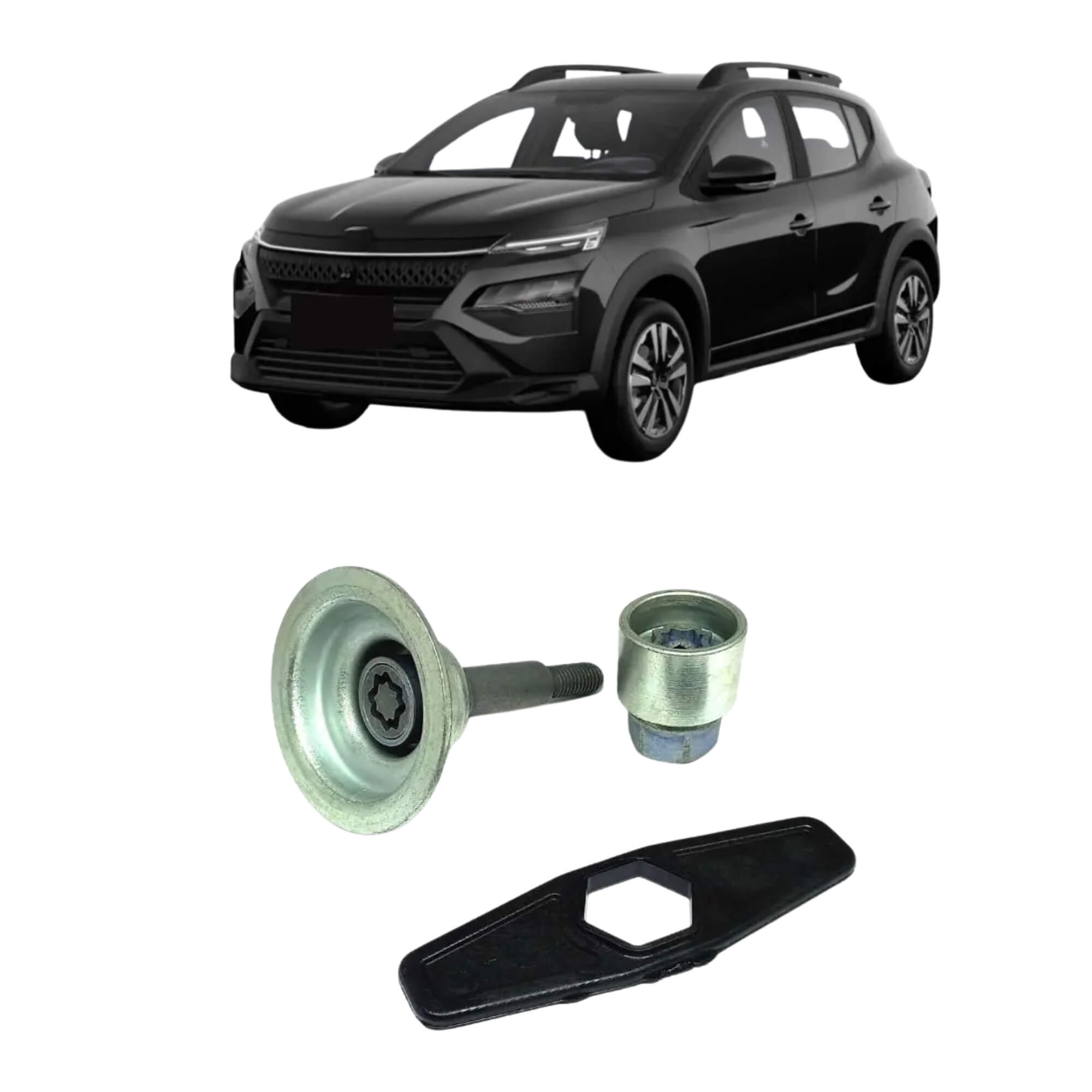 Antifurto do Estepe Sparelock compatível c/ Kardian 185/65 R15 24/25 Farad - FT52 6745
