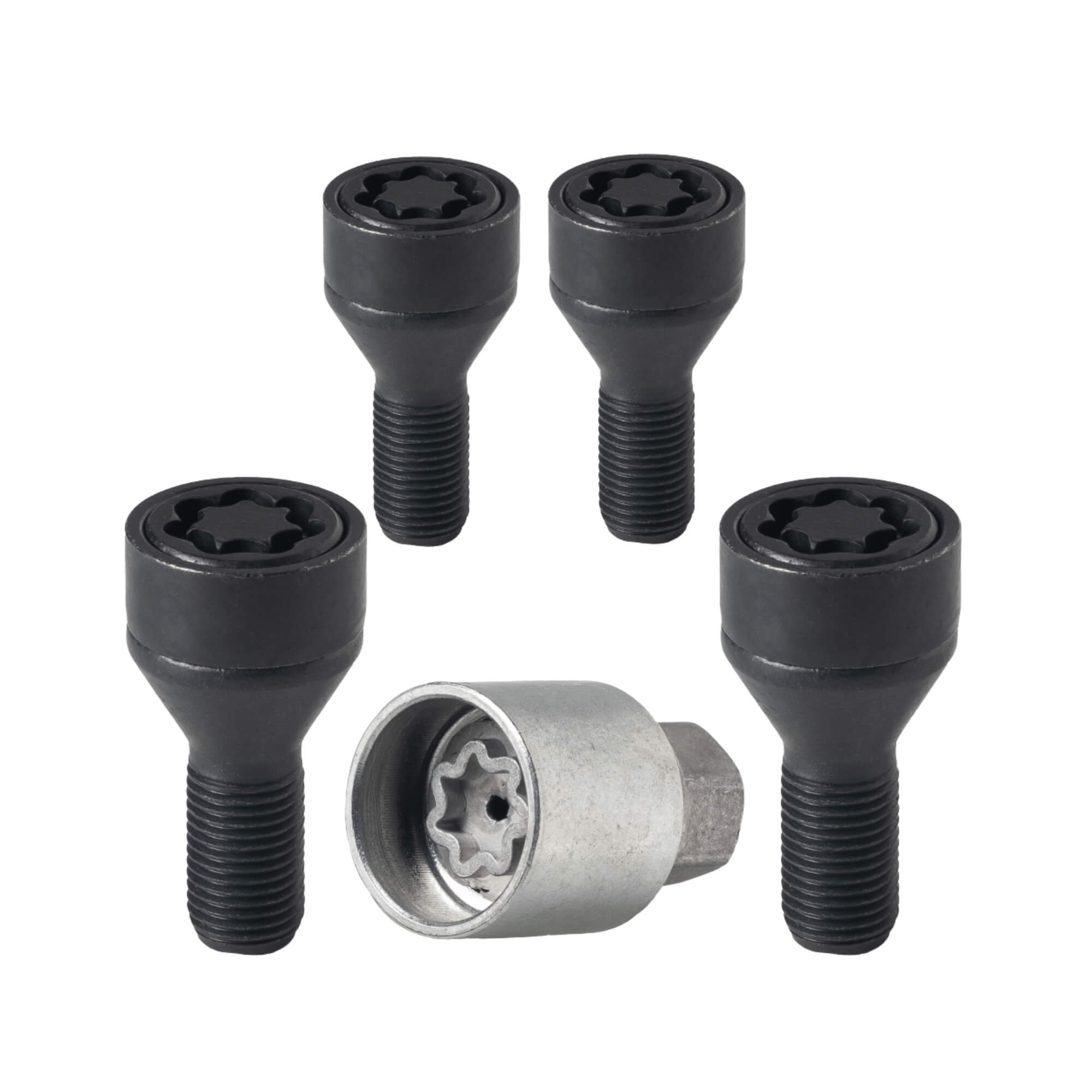Kit Parafusos Antifurto Preto Starlock compatível c/ Fiat Farad - A2C/E 3912